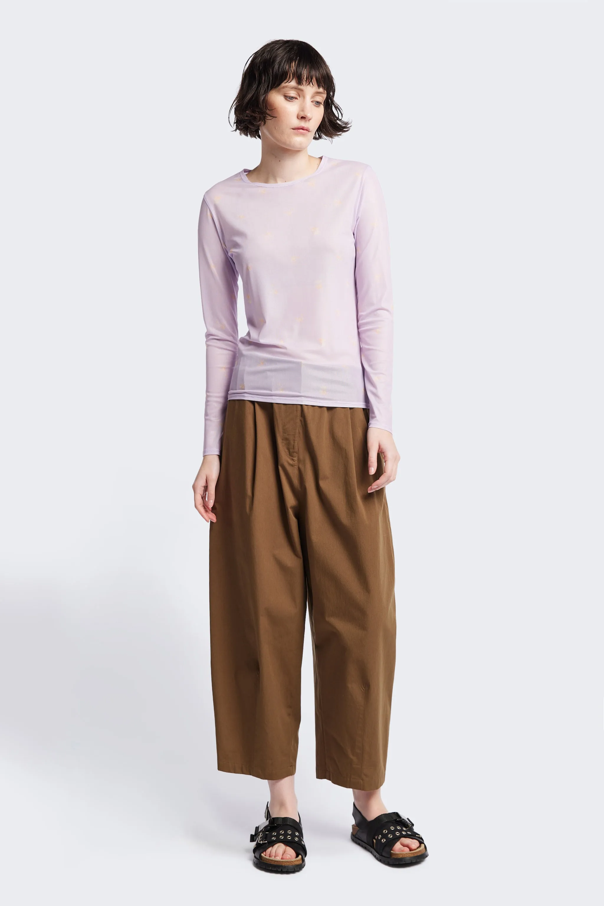 Spring Mesh Long Sleeve Lilac Floral sold by Kloke