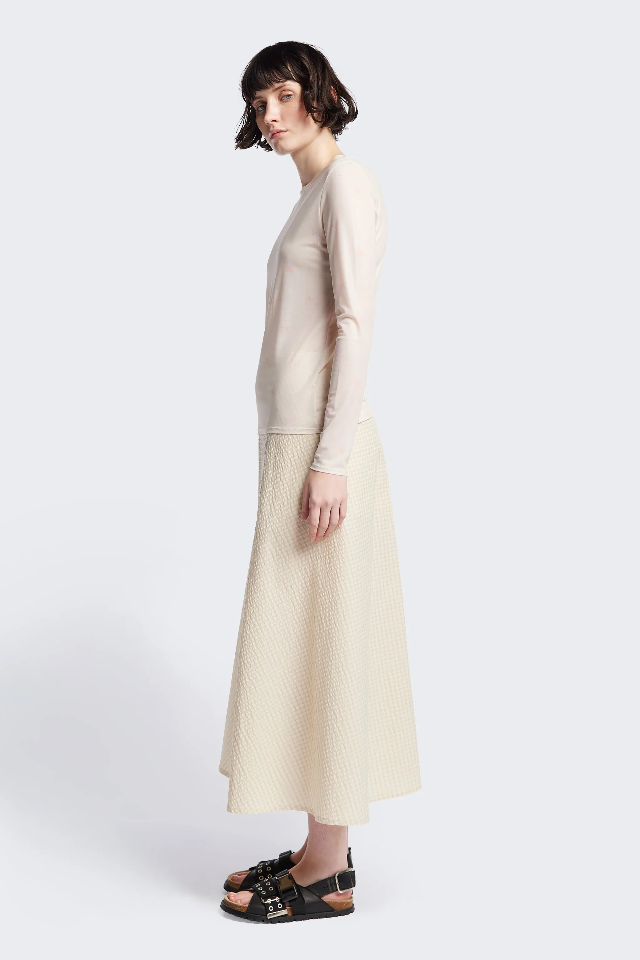 Spring Mesh Long Sleeve Ecru Floral sold by Kloke product image thumbnail 4