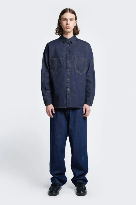 Barium Denim Shirt Indigo made by Kloke