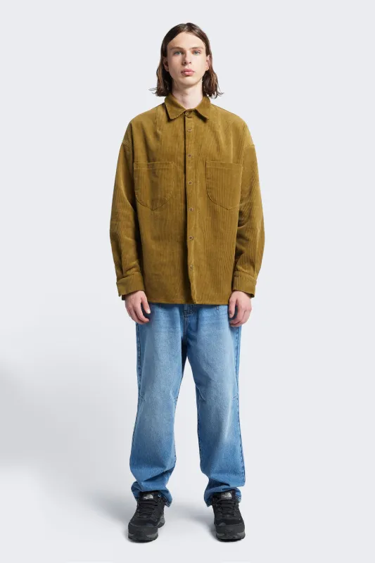 Corner Cord Shirt Golden Tan made by Kloke