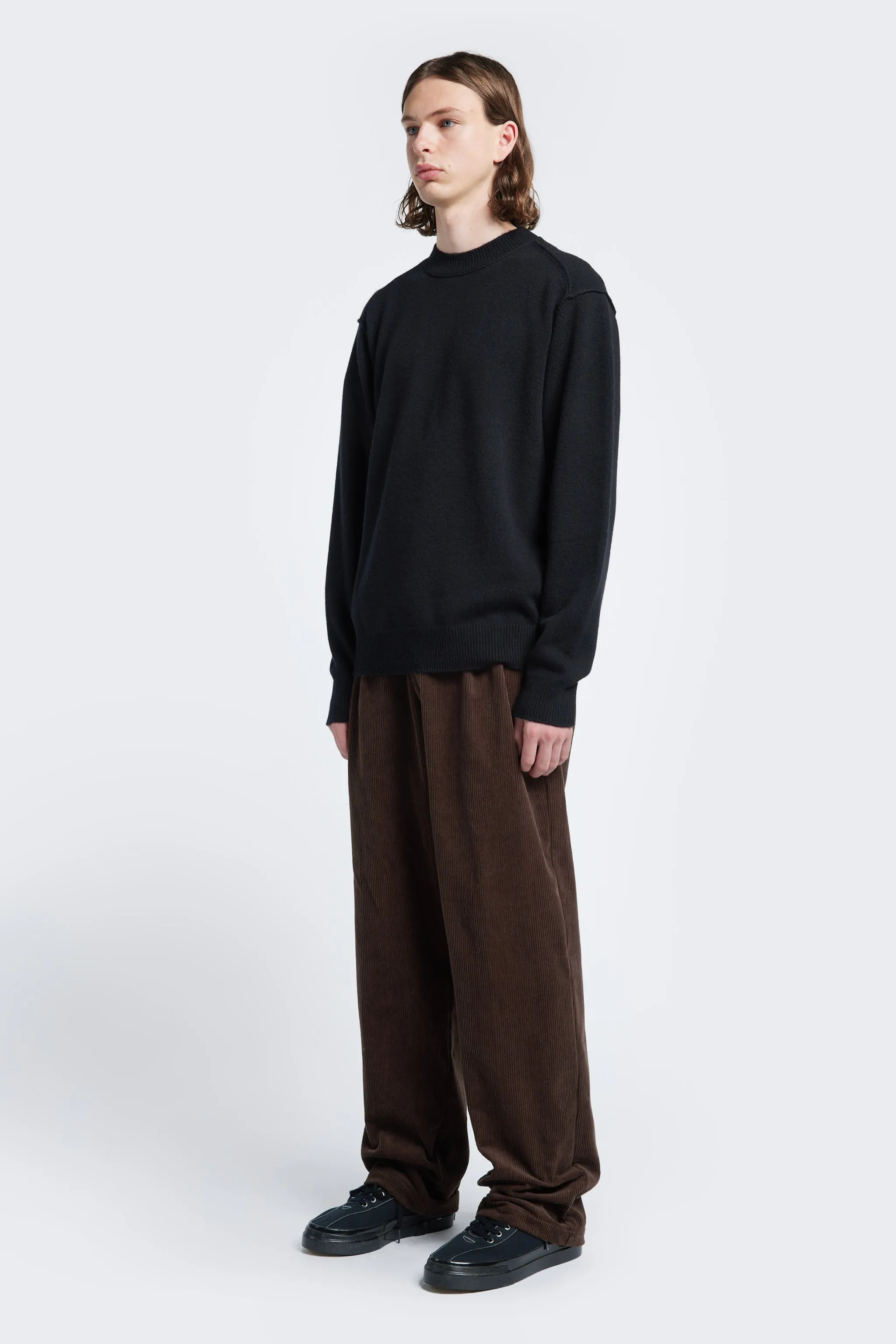 Intake Pleat Cord Pant Chocolate sold by Kloke product image thumbnail 2