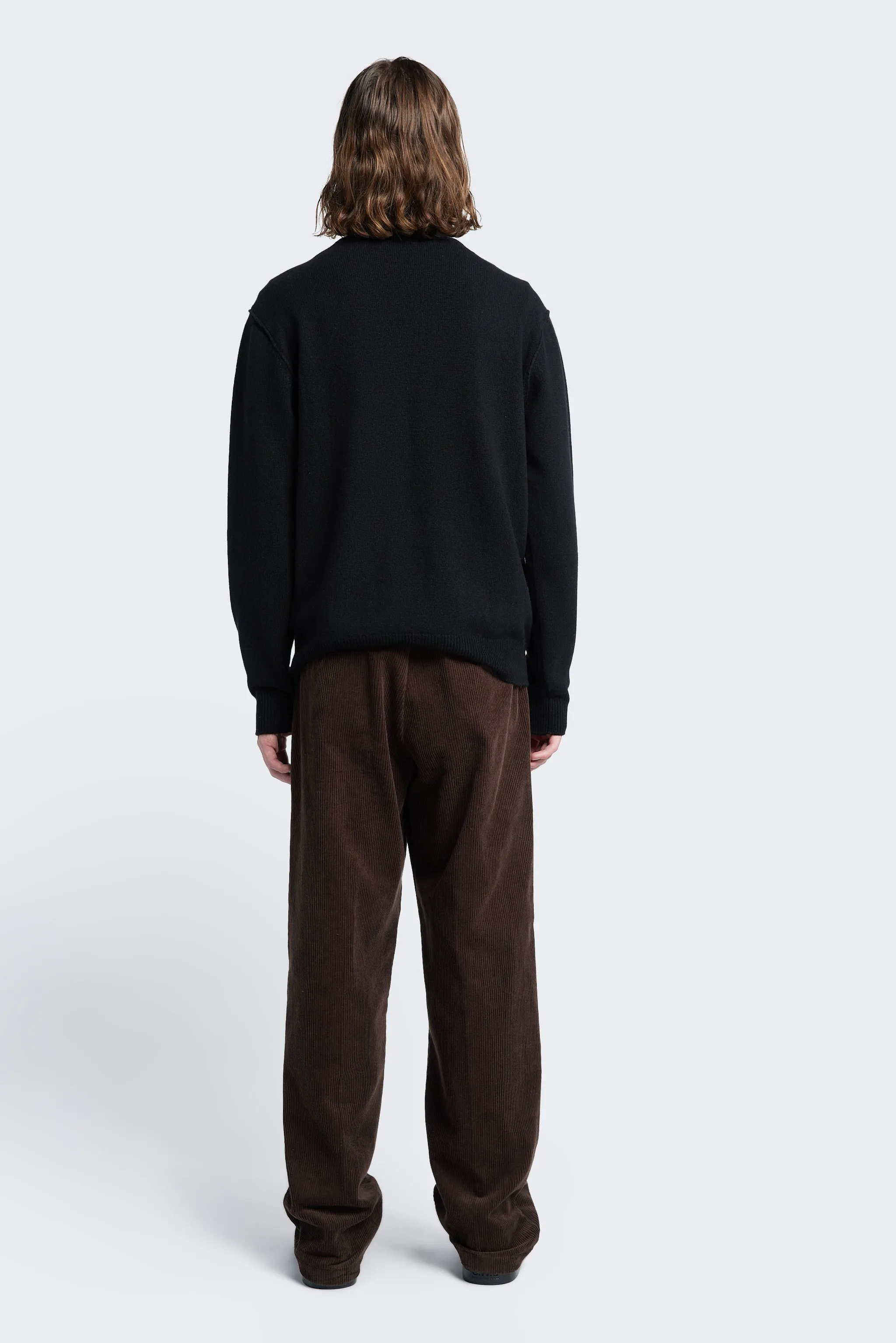 Intake Pleat Cord Pant Chocolate sold by Kloke product image thumbnail 4
