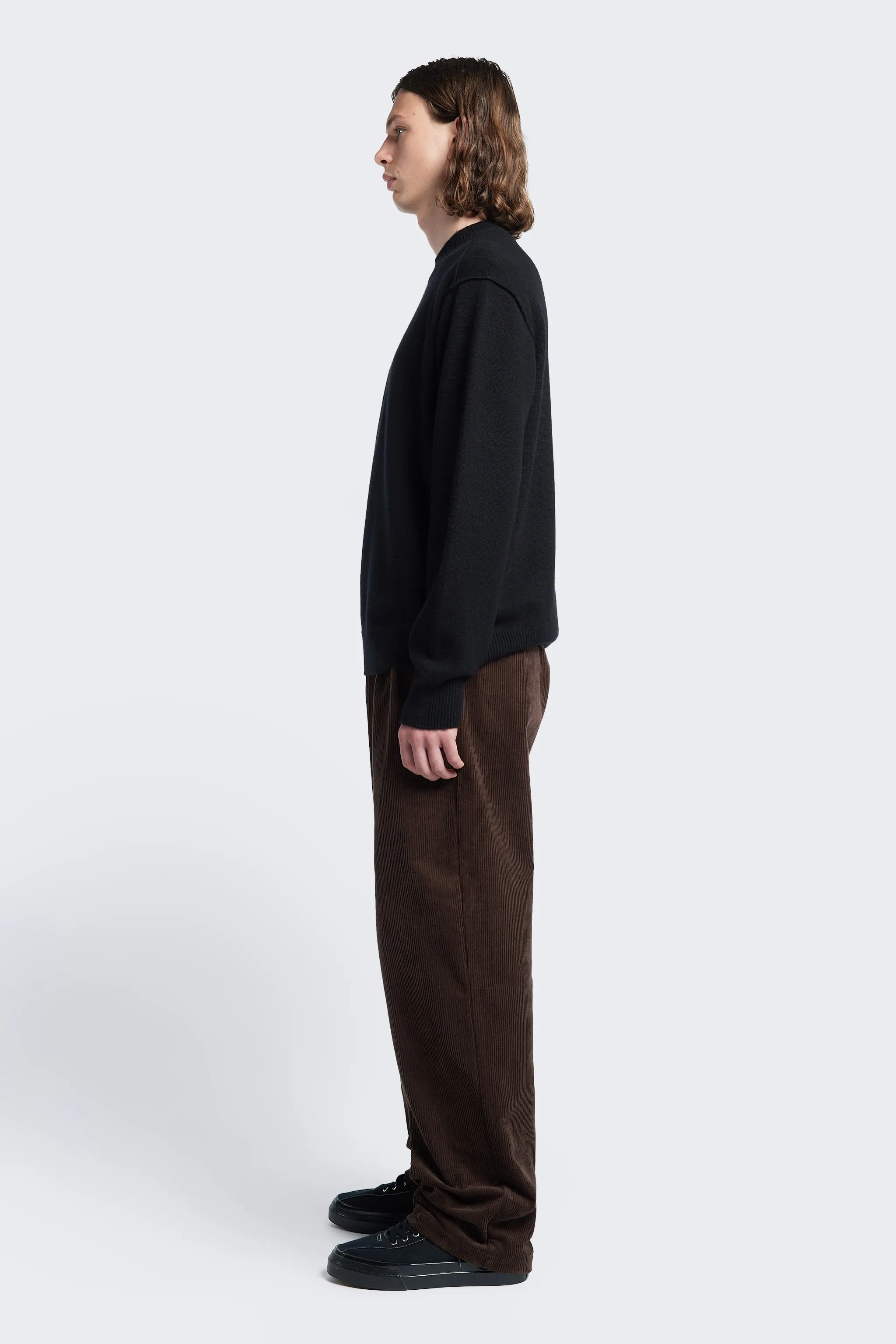 Intake Pleat Cord Pant Chocolate sold by Kloke product image thumbnail 3