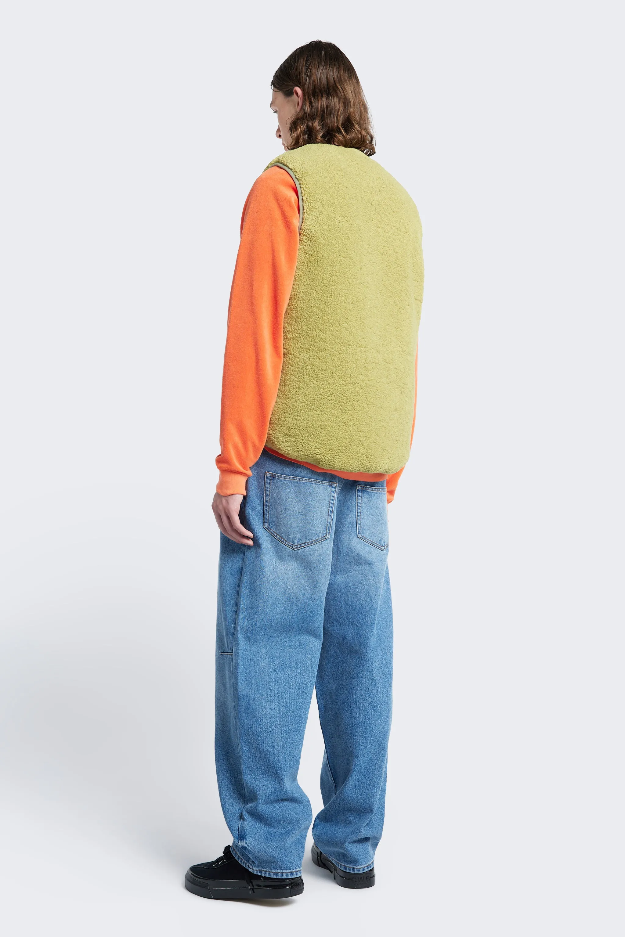 Site Shearling Vest Chartreuse / Sand sold by Kloke product image thumbnail 4