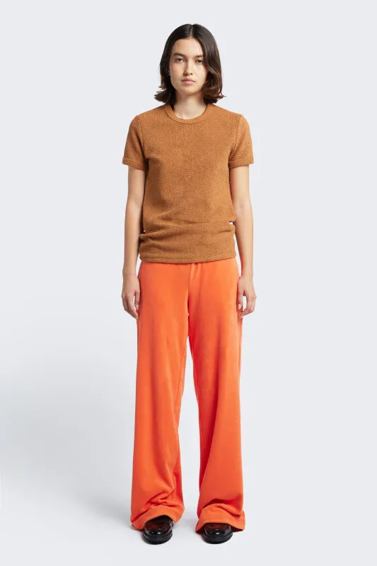 Prone Towelling Track Pant Tangerine made by Kloke