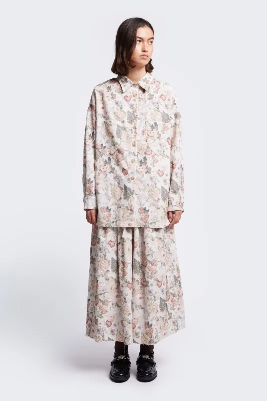 Resting Cord Shirt Floral made by Kloke