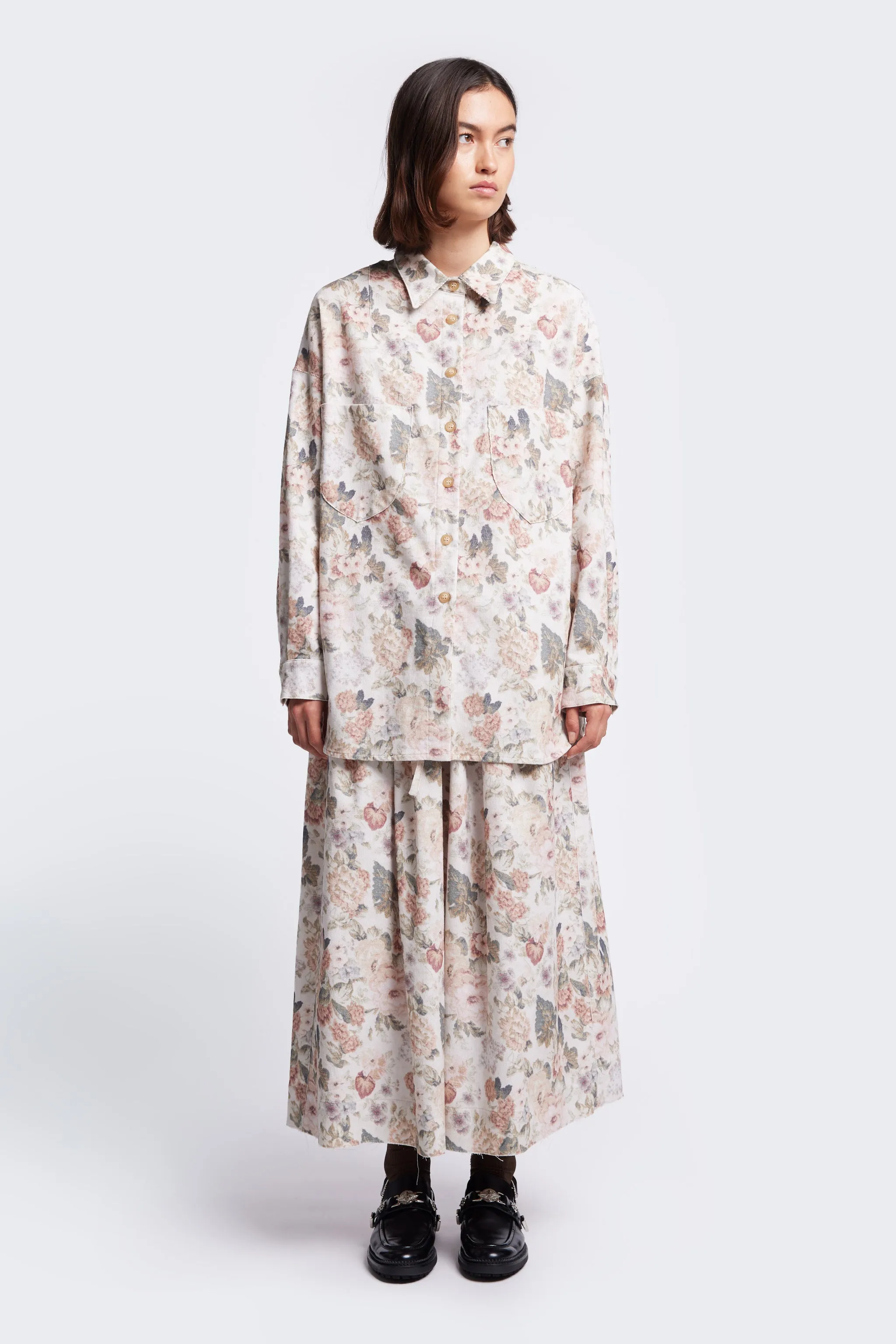 Resting Cord Shirt Floral sold by Kloke