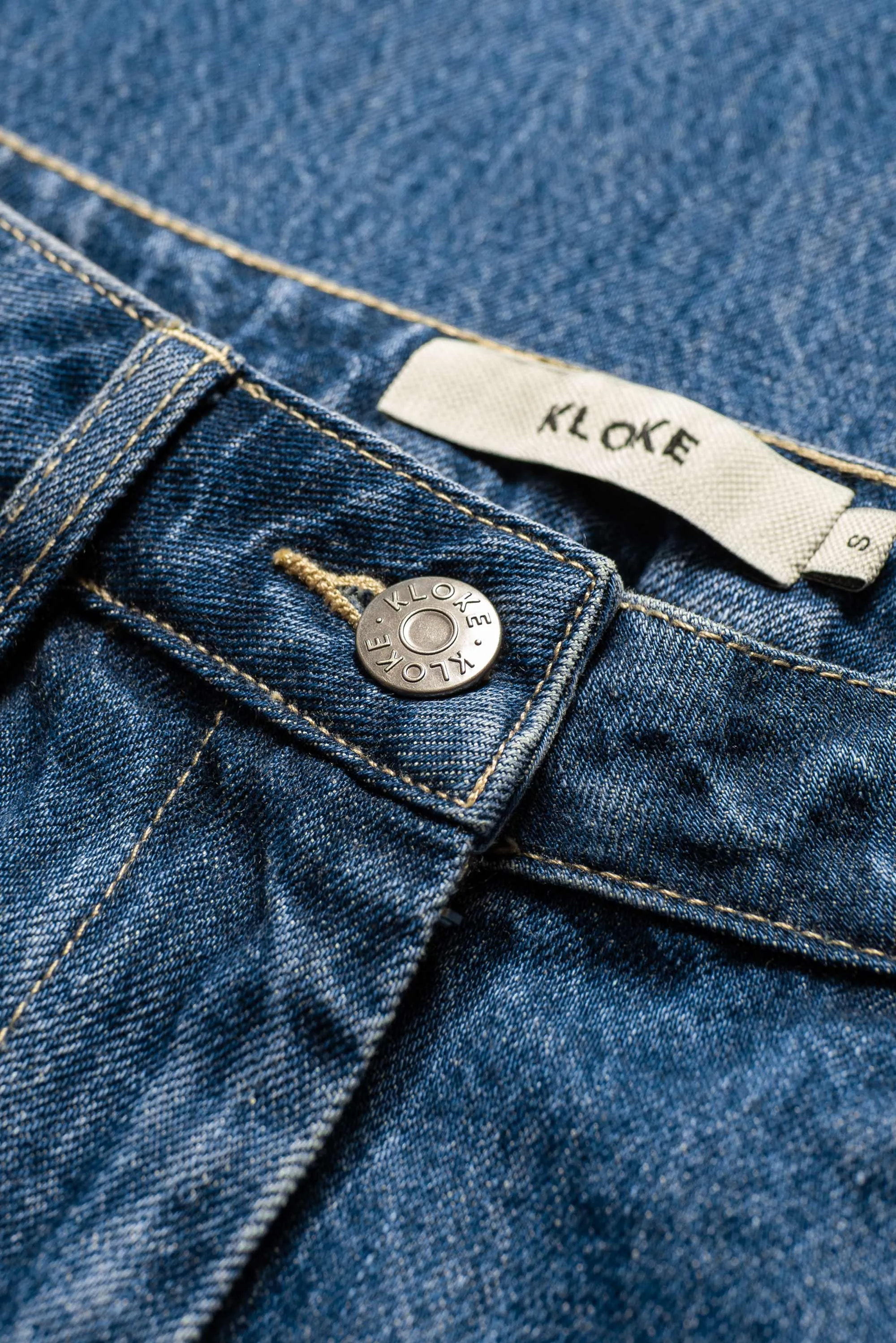 Ilk Zip Denim Pant Mid-Wash Indigo Denim sold by Kloke product image thumbnail 5