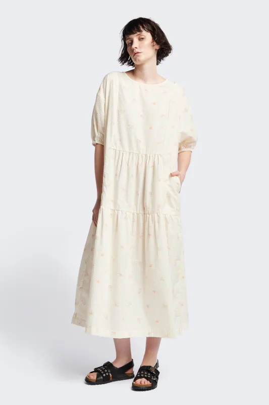 Gradient Dress Ecru Floral made by Kloke