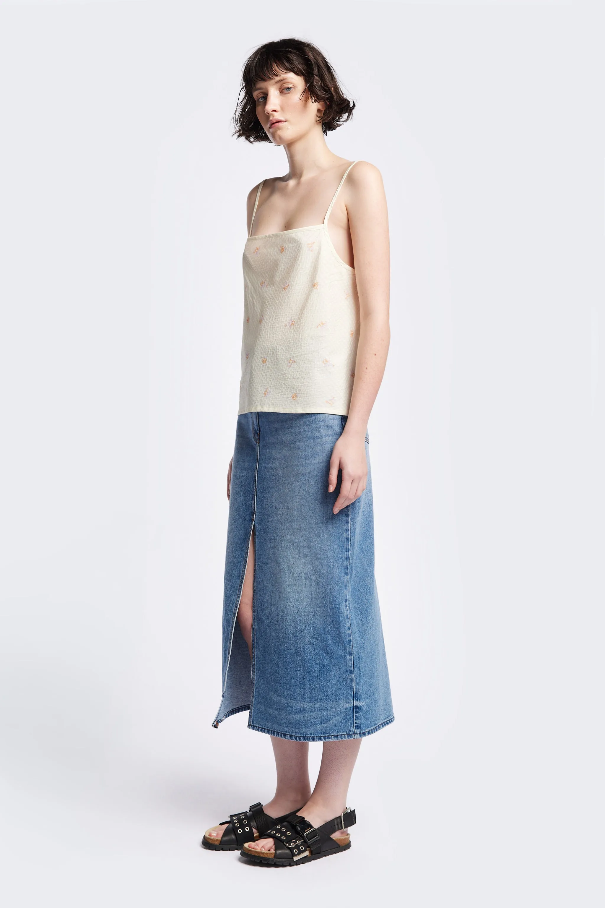 Minaret Cami Ecru Floral sold by Kloke