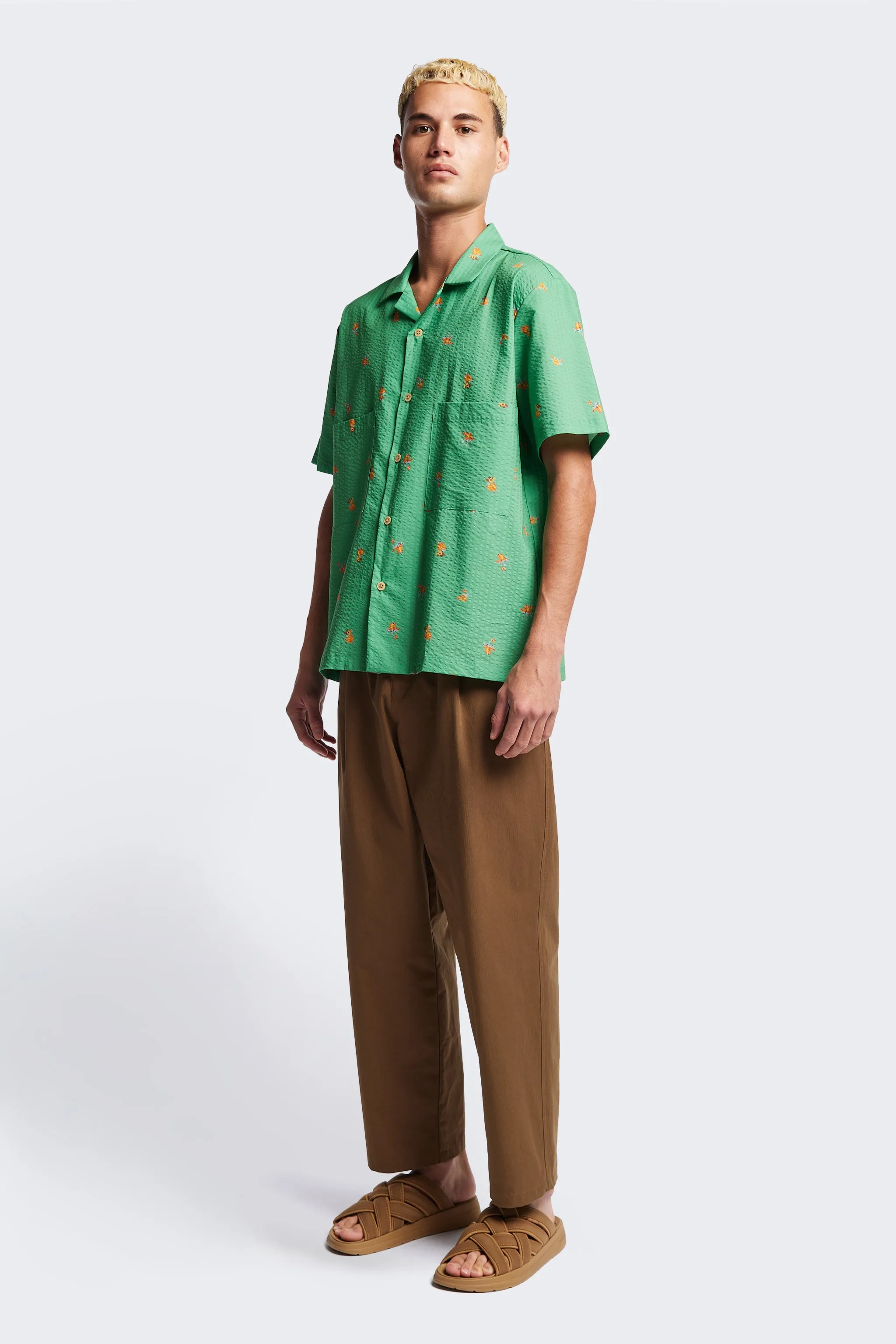 Mirari Floral Shirt Green Floral sold by Kloke