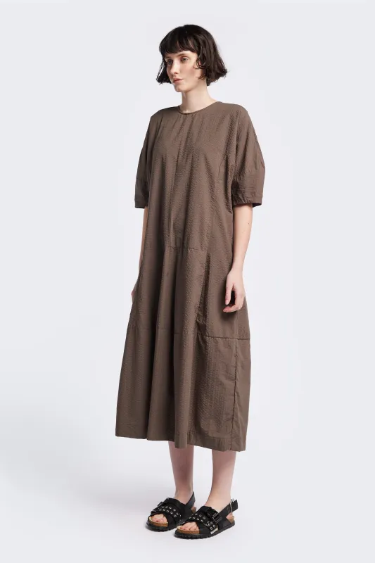 Scoria Dress Brown made by Kloke