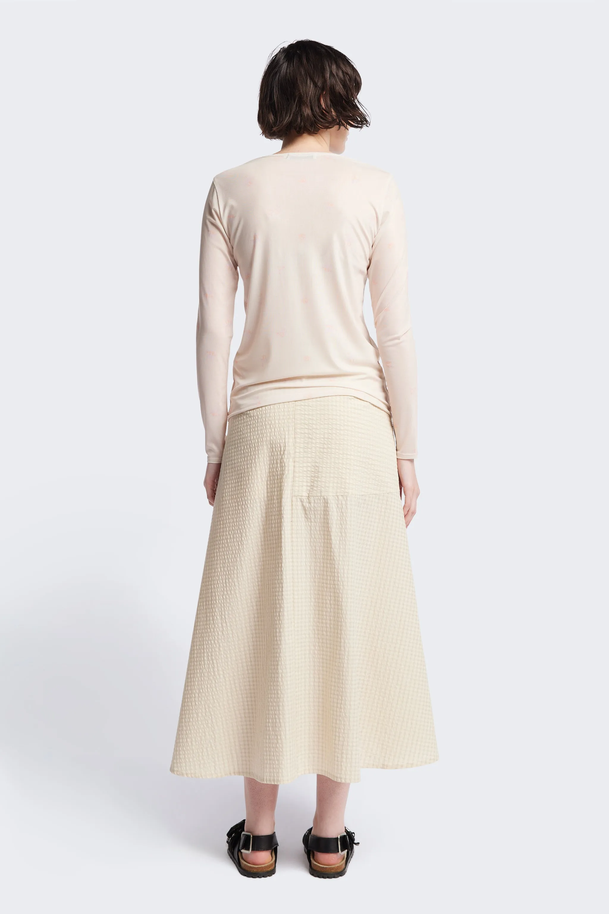 Abroad Panel Skirt Ecru sold by Kloke product image thumbnail 5