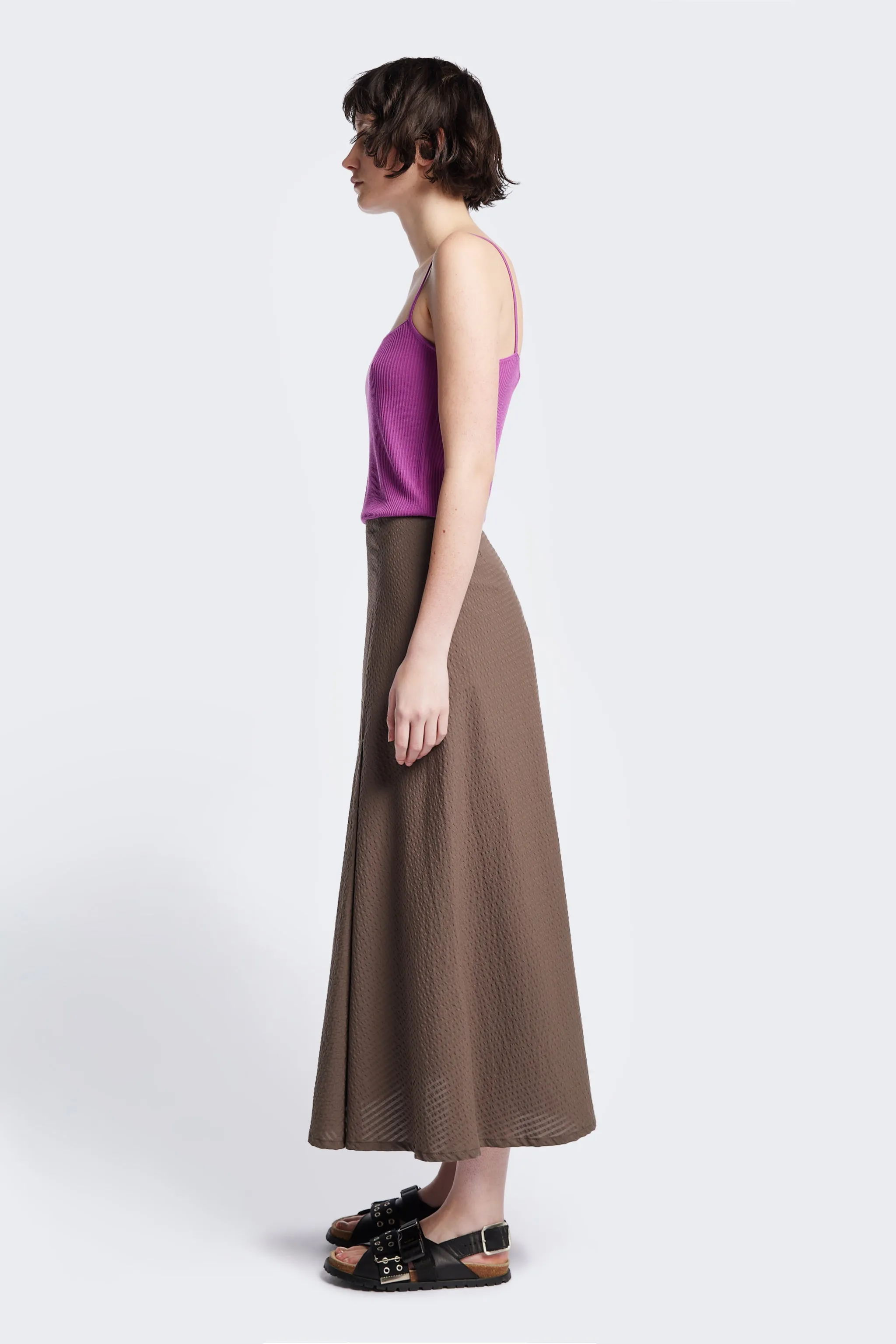 Abroad Panel Skirt Brown sold by Kloke product image thumbnail 3