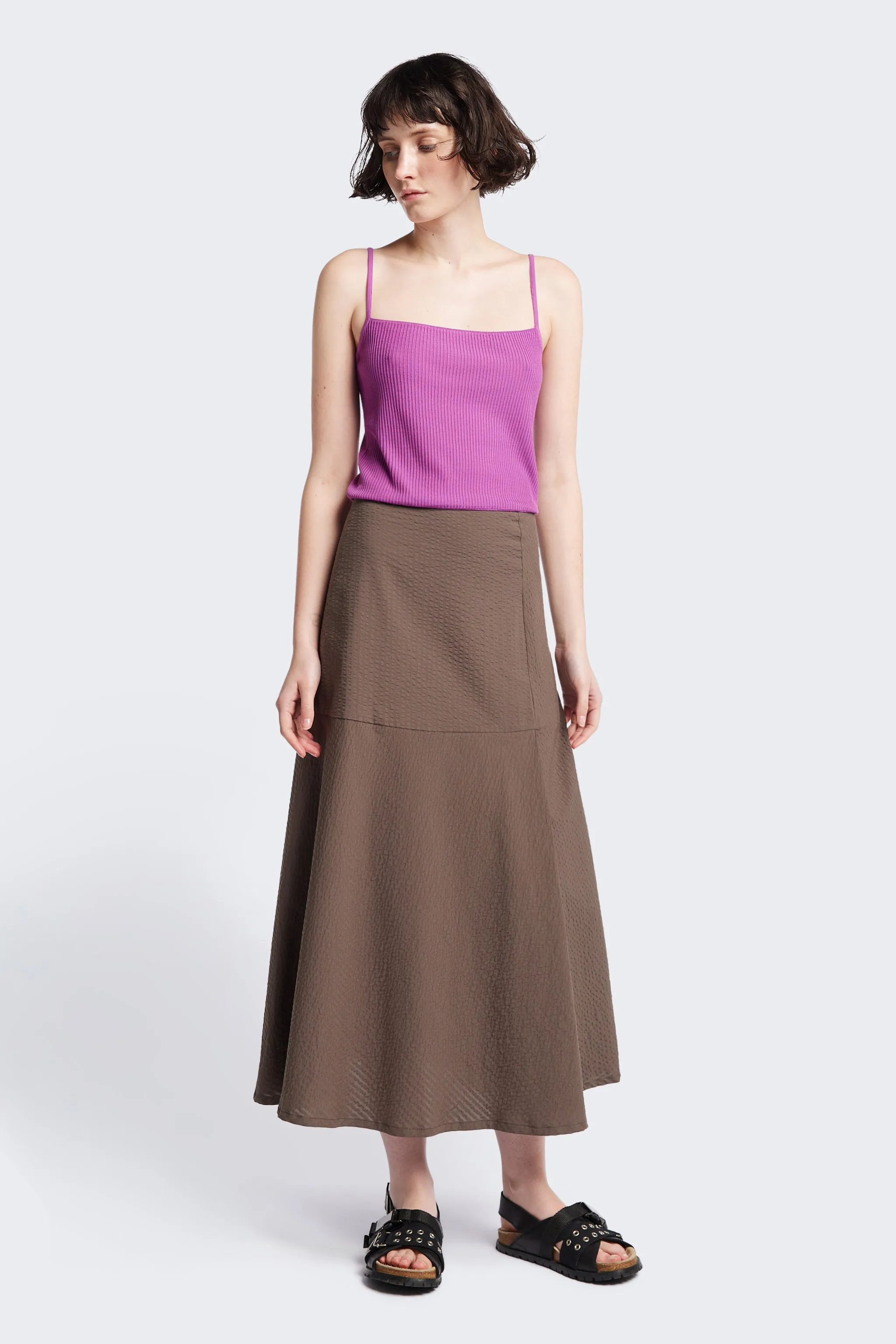 Abroad Panel Skirt Brown sold by Kloke product image thumbnail 2
