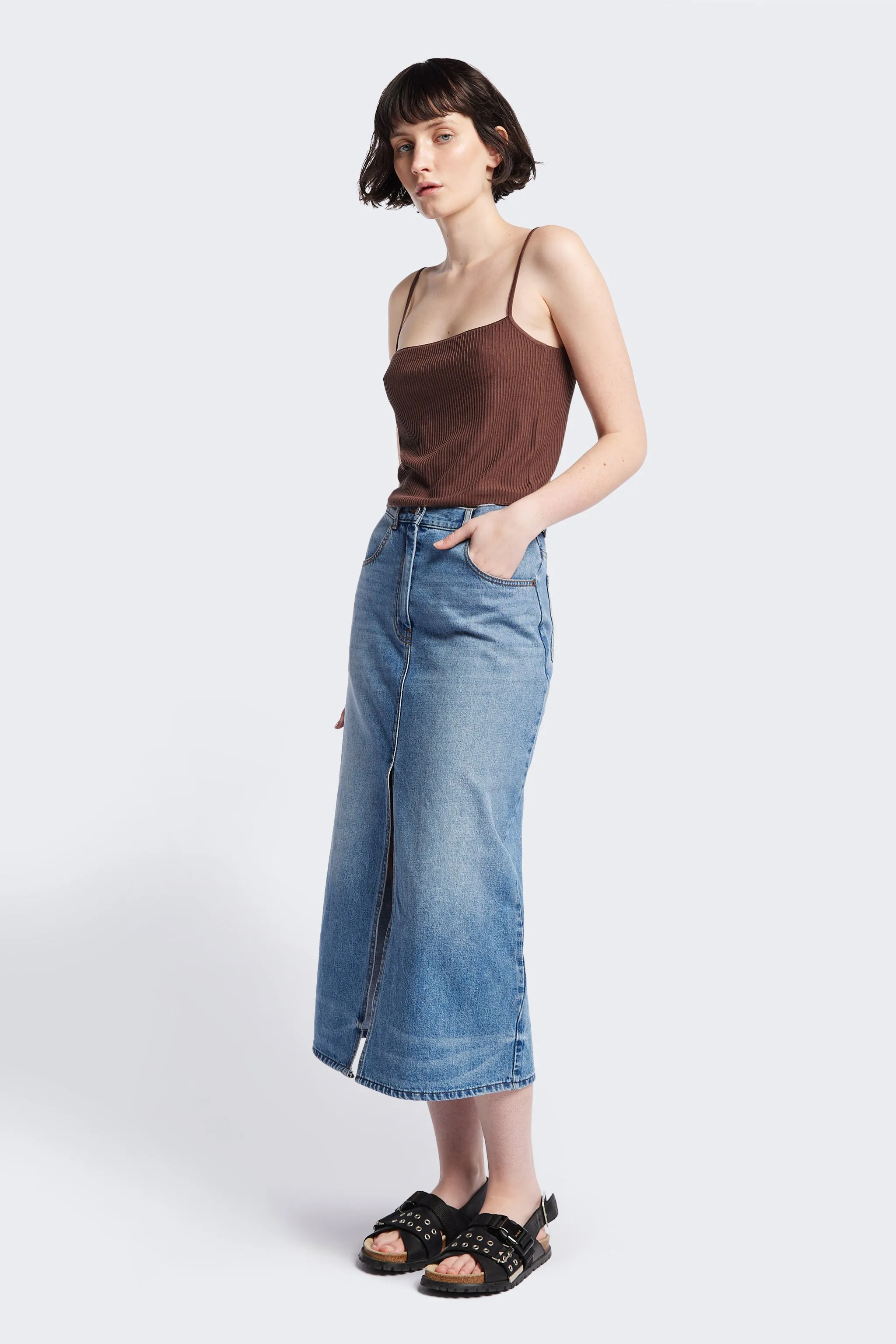 Sial Knit Cami Cocoa sold by Kloke