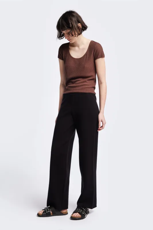 Celsius Knit T-Shirt Cocoa sold by Kloke