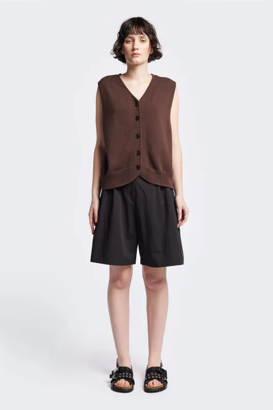 Ritual Knit Vest Brown made by Kloke