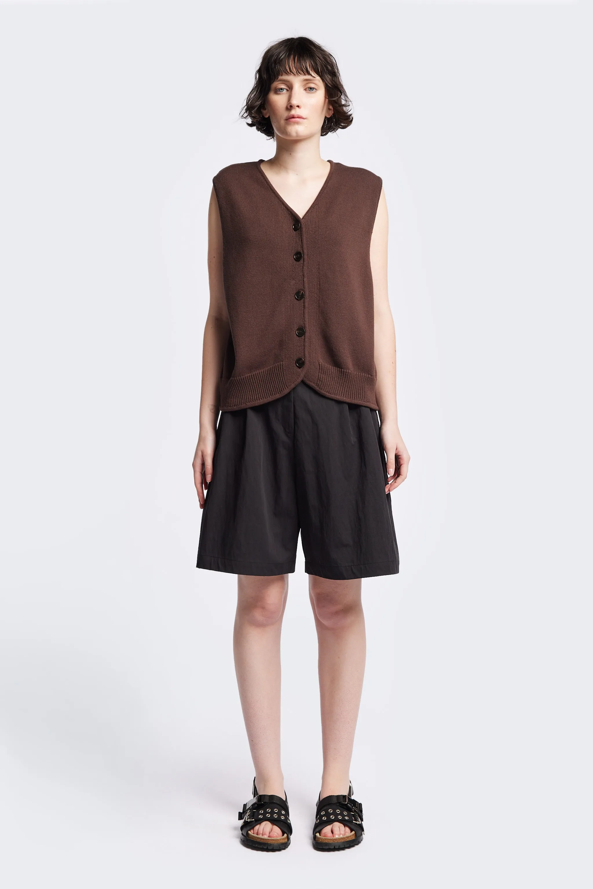 Ritual Knit Vest Brown sold by Kloke
