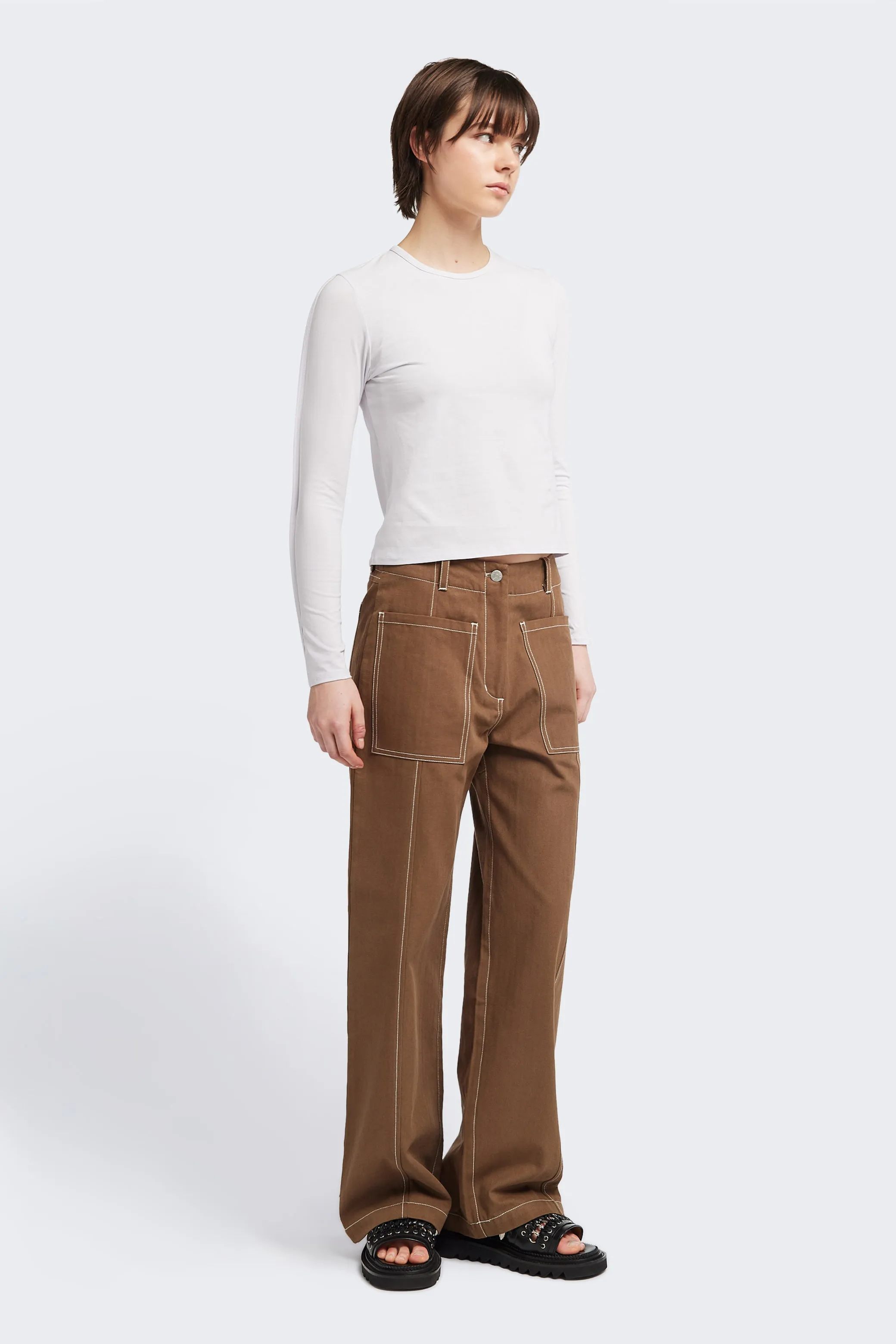 Delta Pant Brown sold by Kloke