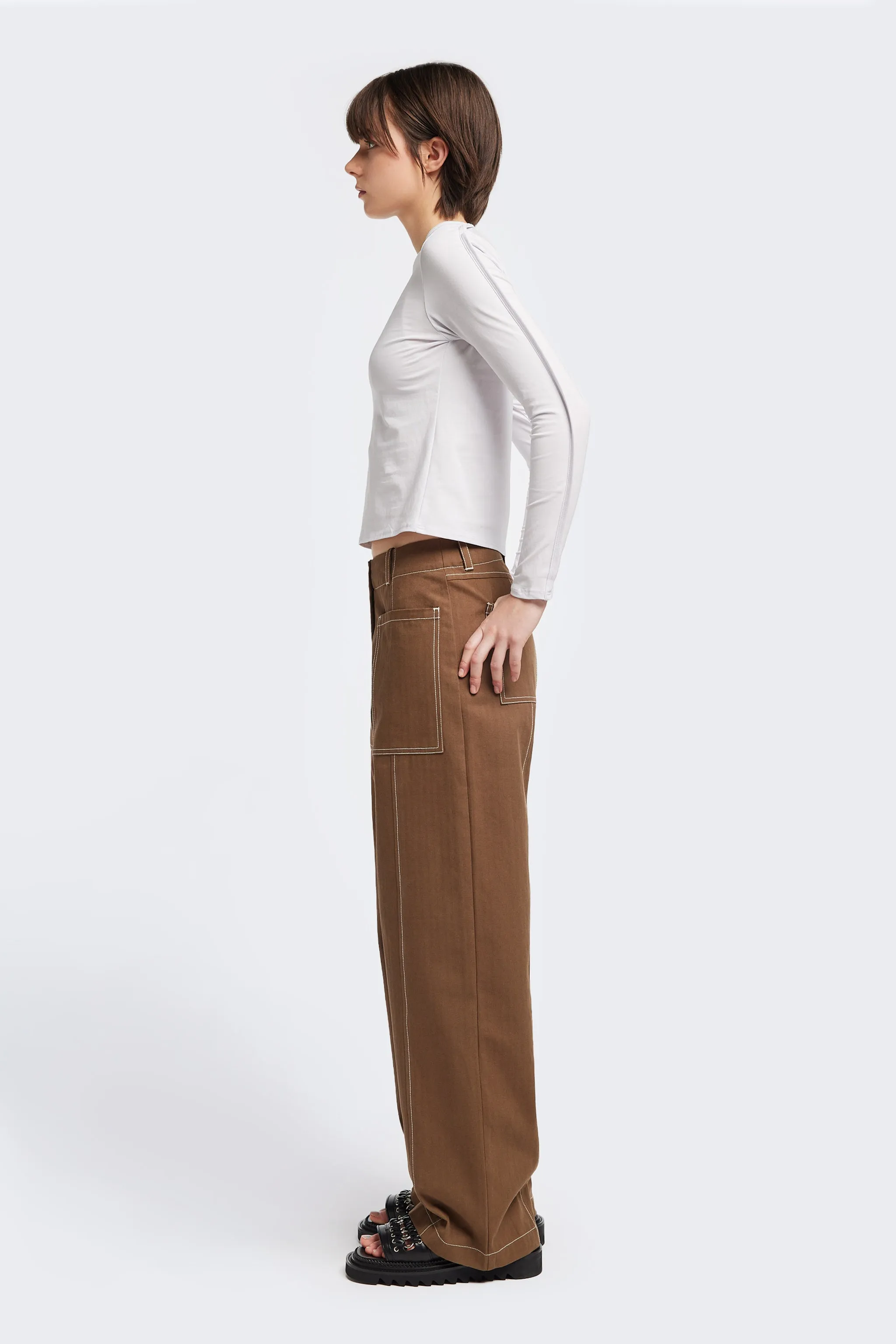 Delta Pant Brown sold by Kloke product image thumbnail 4