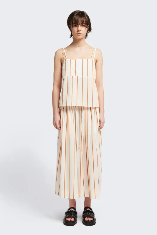 After Strap Tank Burnt Orange Stripe sold by Kloke