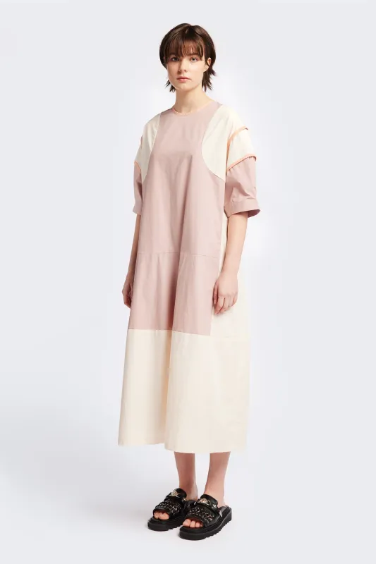 Patch Dress Pale Peach made by Kloke