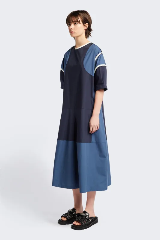 Patch Dress Blue made by Kloke