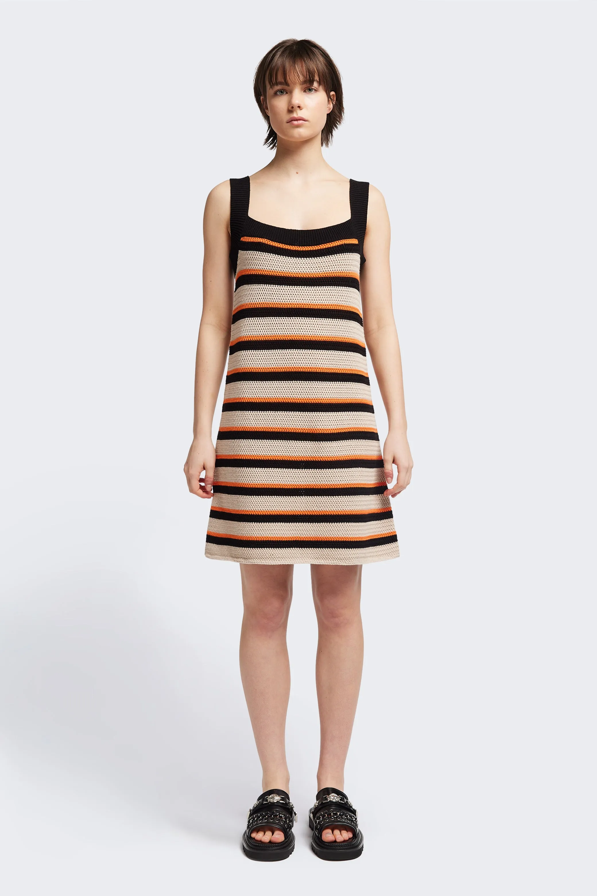 Temporal Crochet Mini Dress Stripe sold by Kloke product image thumbnail 4