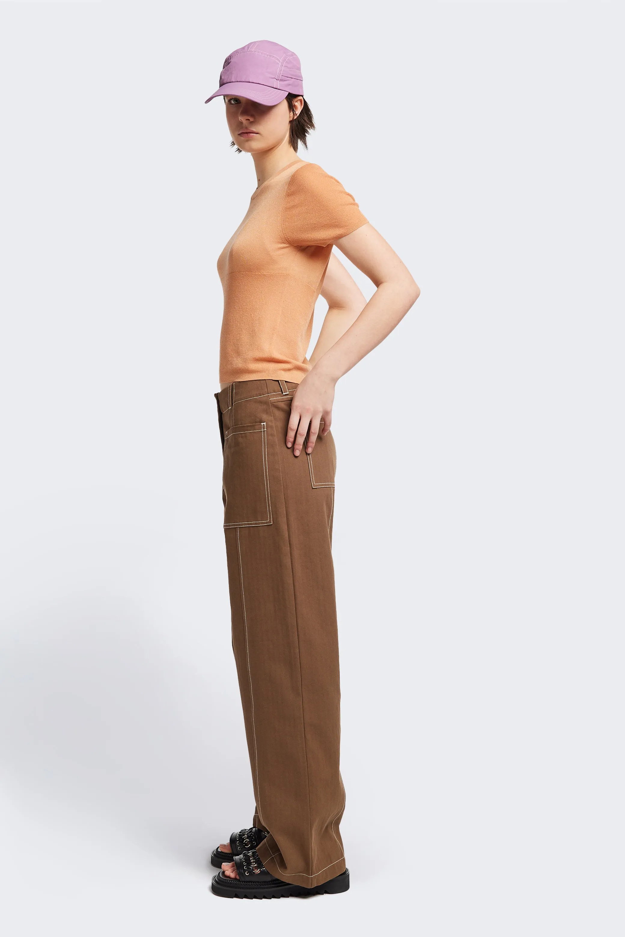 Break Knit Top Pale Orange sold by Kloke product image thumbnail 2