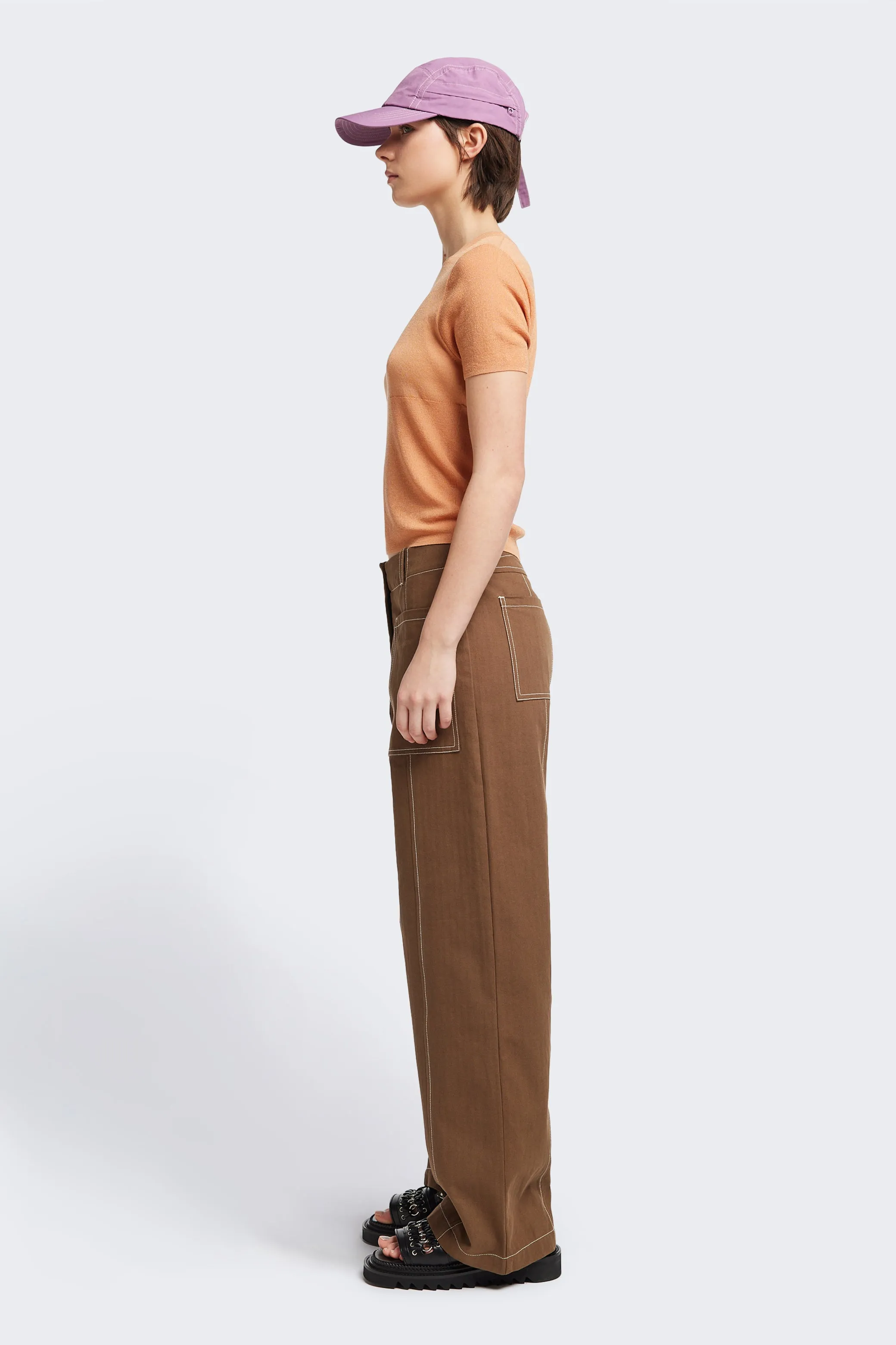 Break Knit Top Pale Orange sold by Kloke product image thumbnail 3