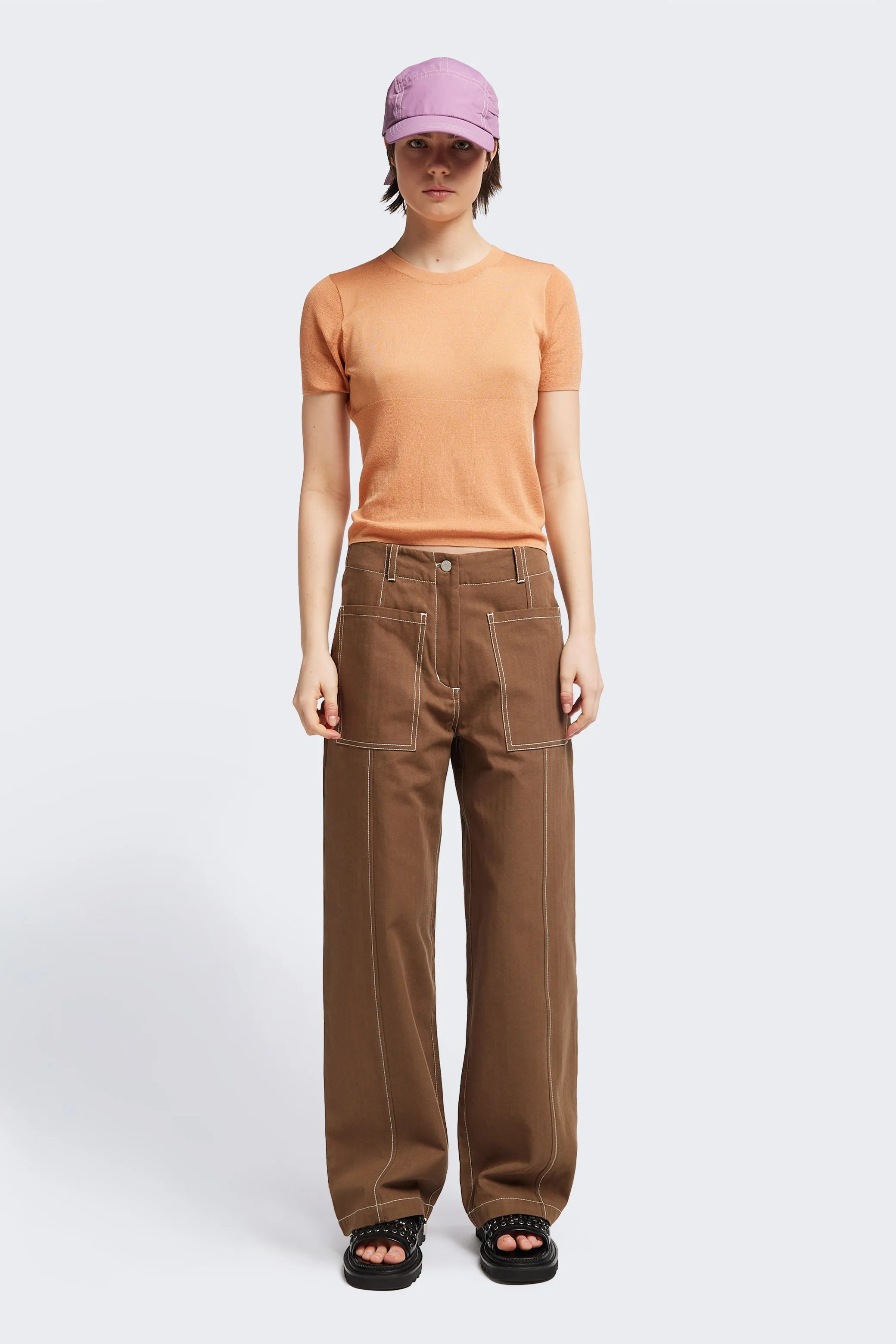 Break Knit Top Pale Orange sold by Kloke product image thumbnail 5