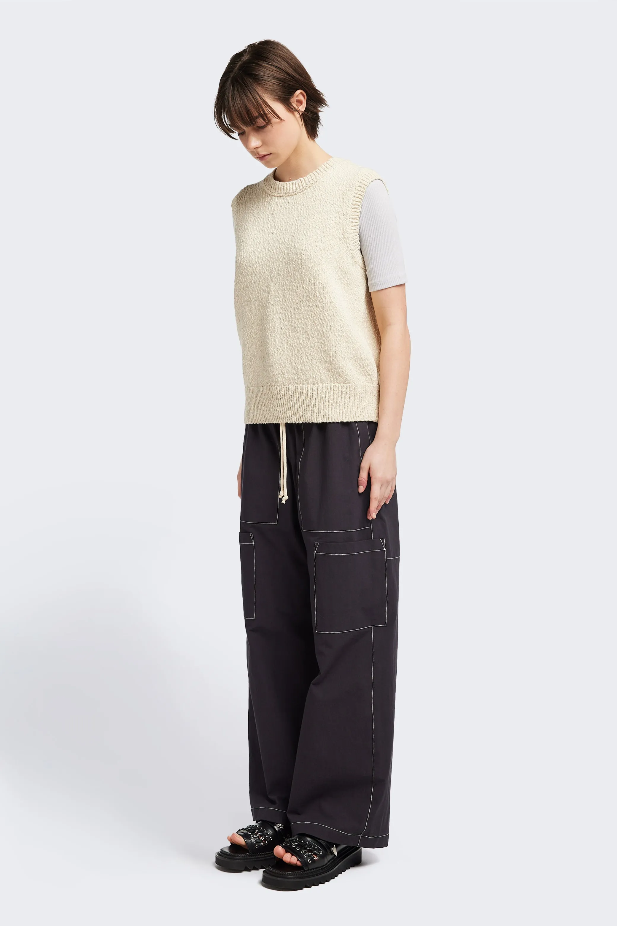 Picknicker Knit Vest Ecru sold by Kloke product image thumbnail 3
