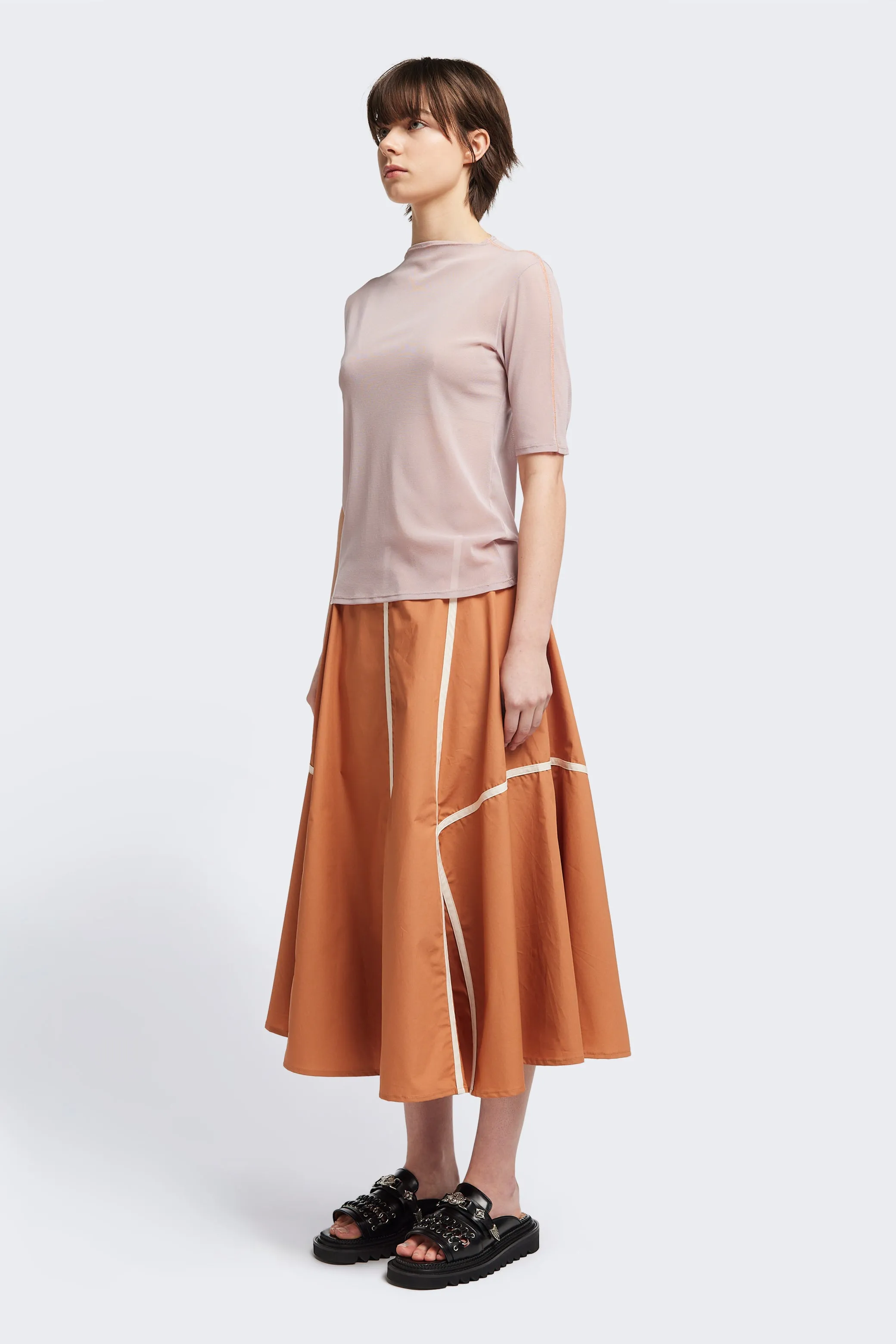 Flow Mesh Top Pale Mauve/Peach sold by Kloke