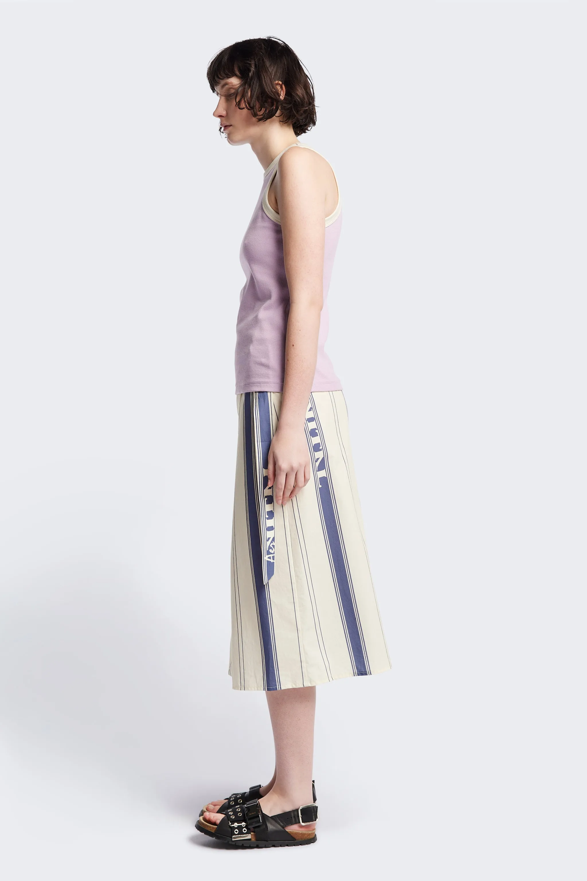 Flux Racer Back Tank Lilac w Ecru Bind sold by Kloke product image thumbnail 3