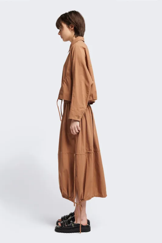 Repose Skirt Toffee Brown made by Kloke