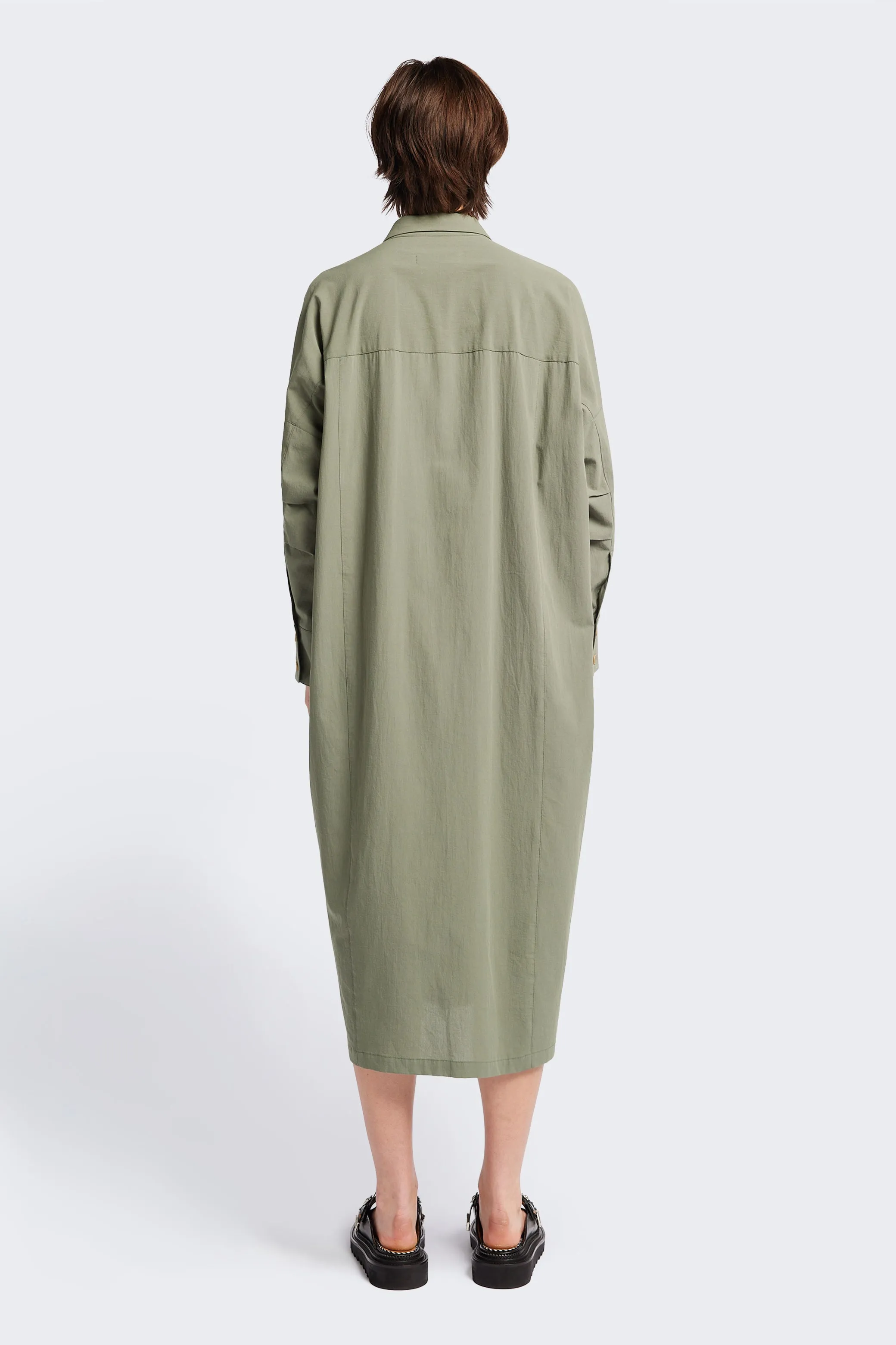 Sundown Shirt Dress Olive sold by Kloke product image thumbnail 4
