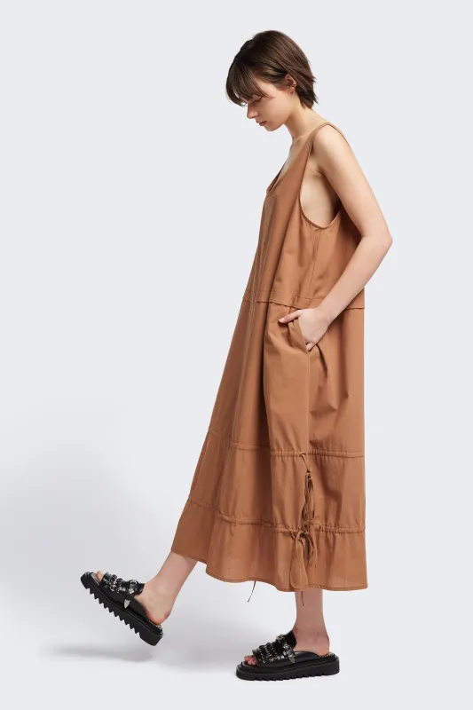 Cloud Tank Dress Toffee Brown sold by Kloke