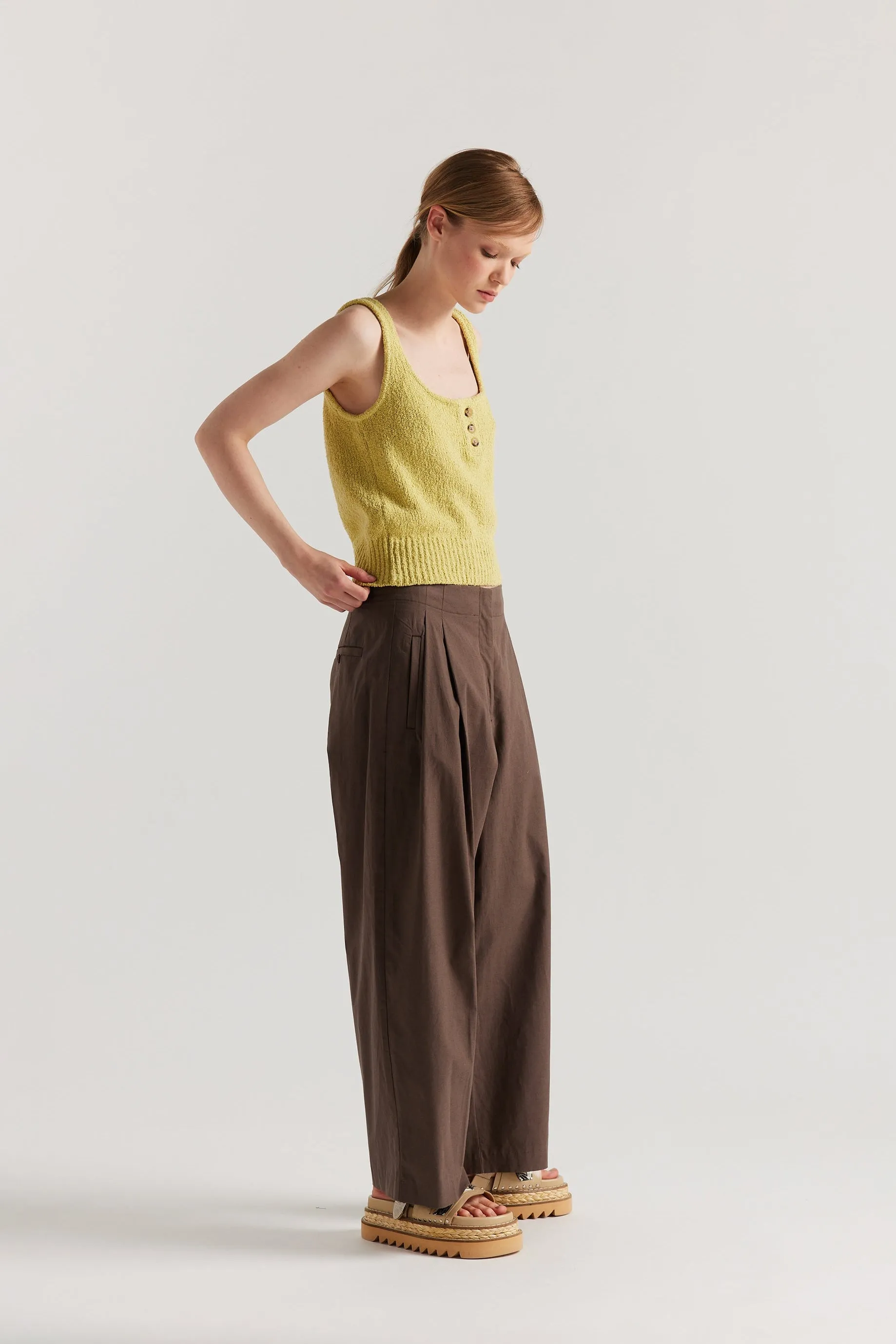 Harmonic Pant Brown sold by Kloke