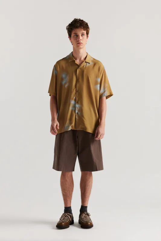 Wing Print Shirt Sand/Turquoise made by Kloke