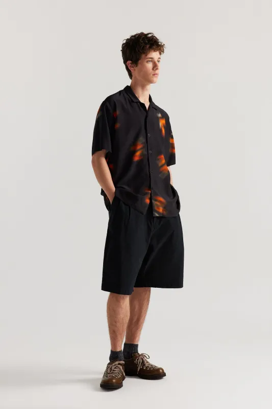 Wing Print Shirt Black/Orange made by Kloke