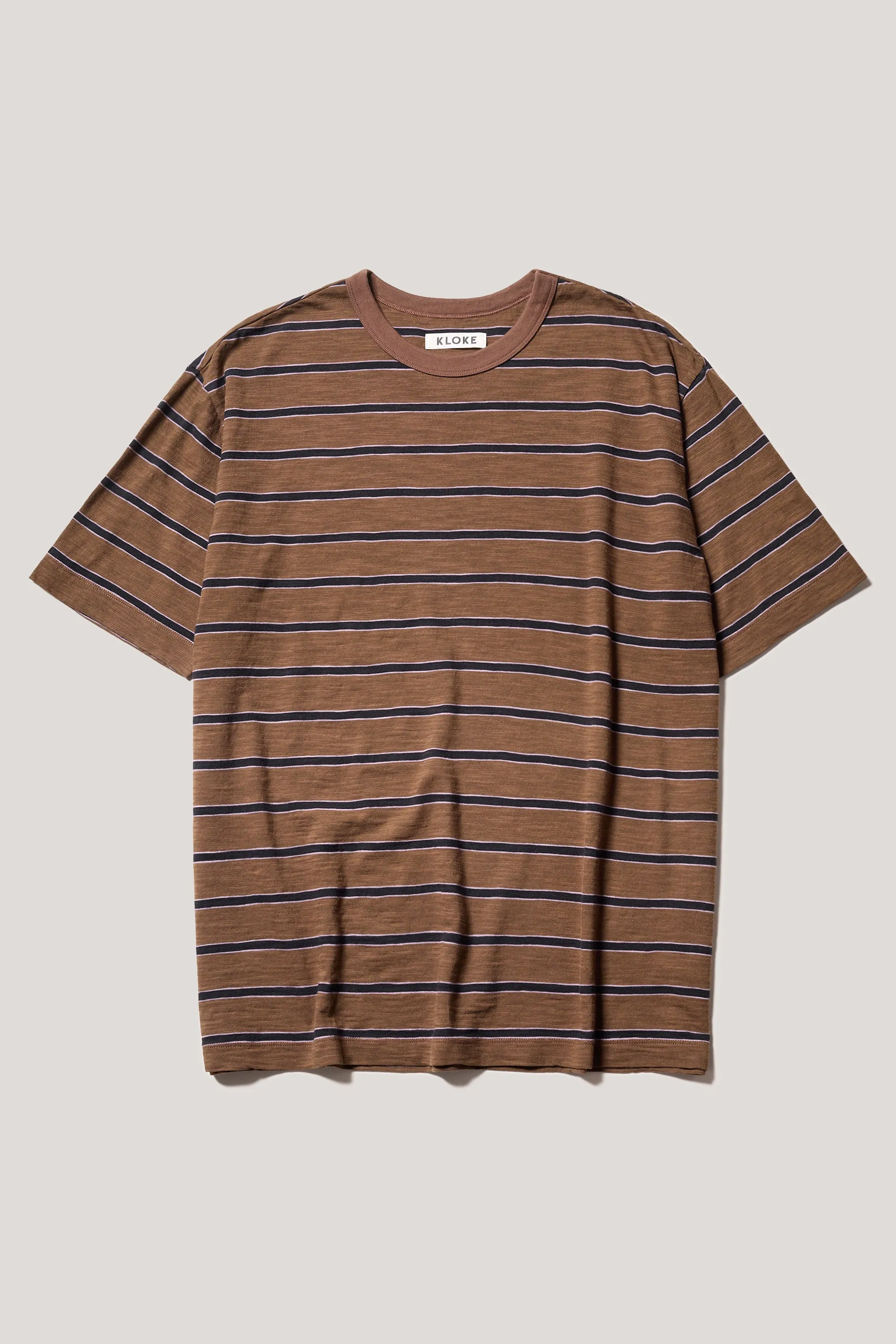 Vocation Tee Brown/Black/Lilac Stripe sold by Kloke product image thumbnail 4