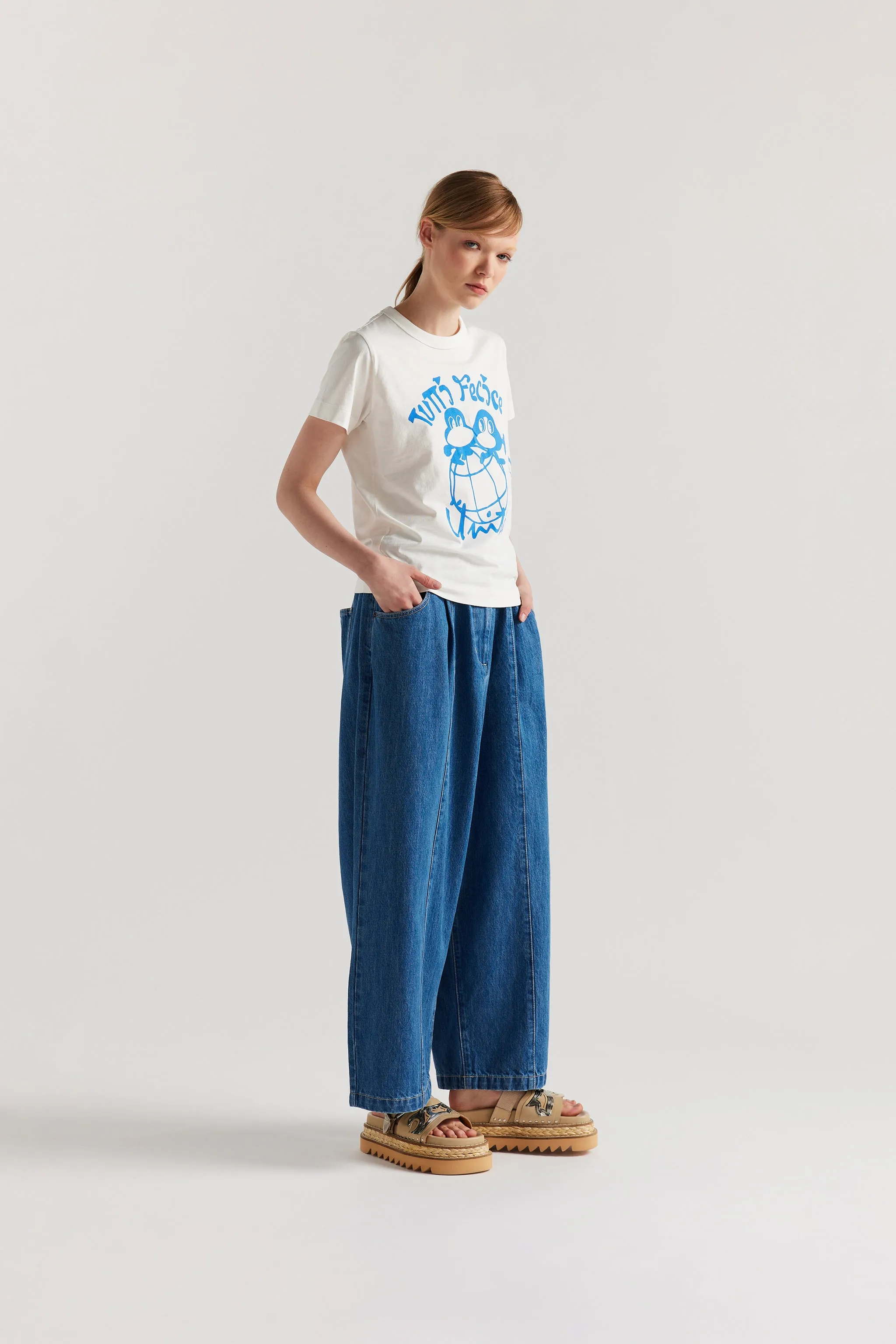 Tutti Felice Print Tee Off White sold by Kloke product image thumbnail 2