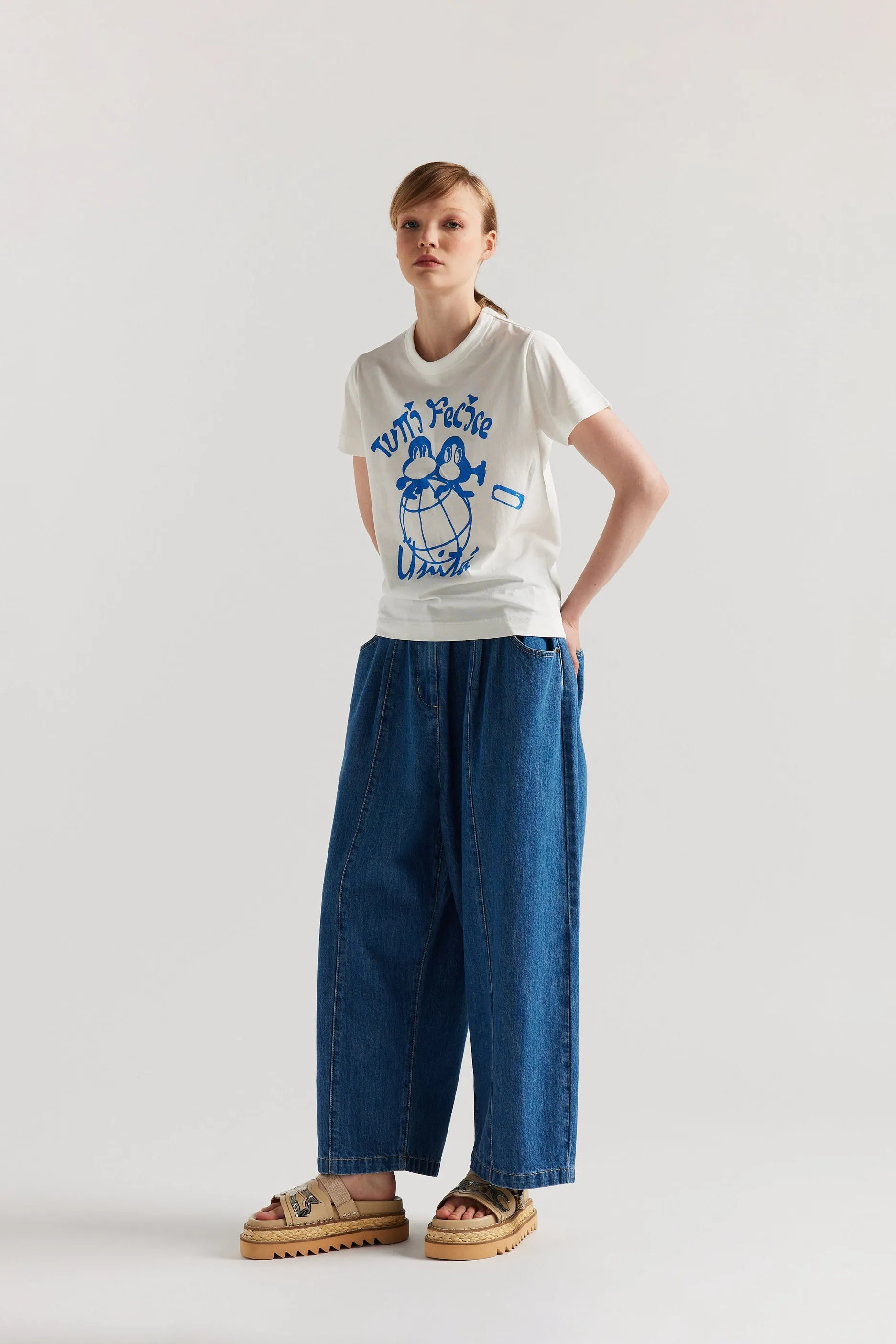 Tutti Felice Print Tee Off White sold by Kloke product image thumbnail 5