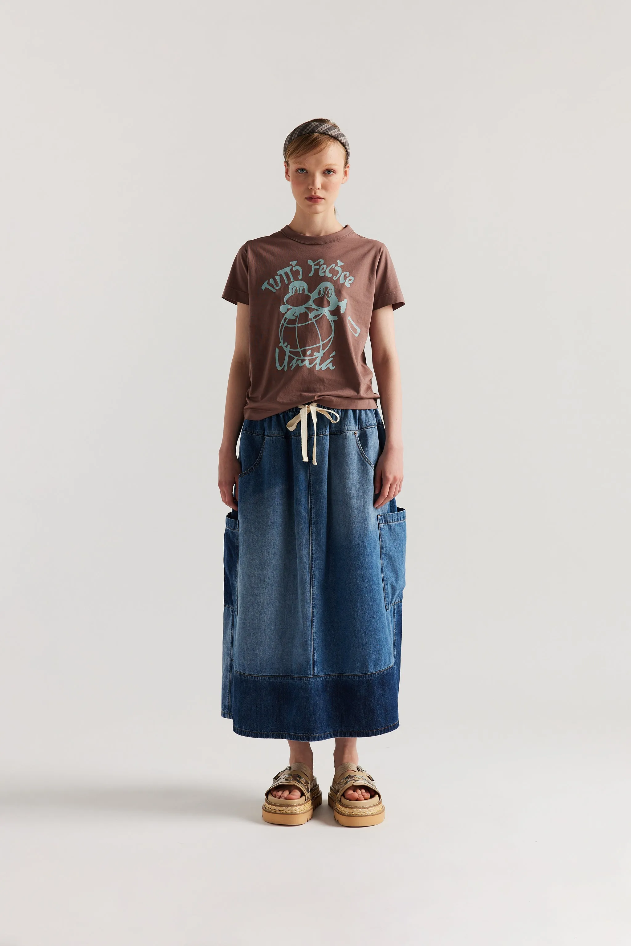 Tutti Felice Print Tee Cocoa sold by Kloke product image thumbnail 3