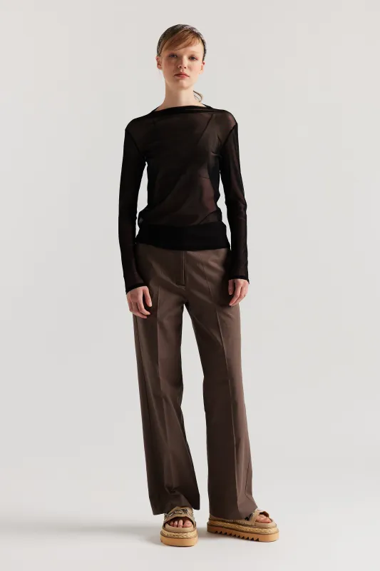 Exist Mesh Top Jet Black made by Kloke