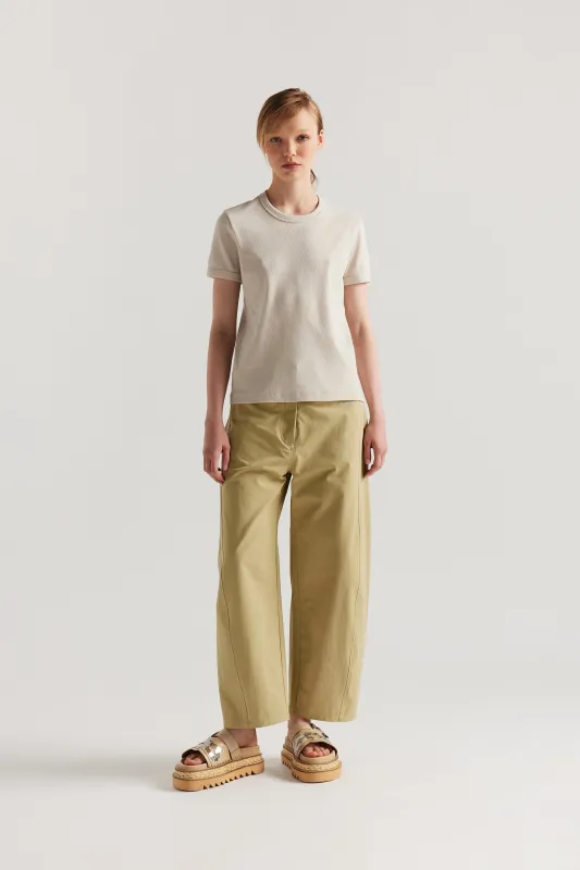 Veil Rib Tee Bone made by Kloke