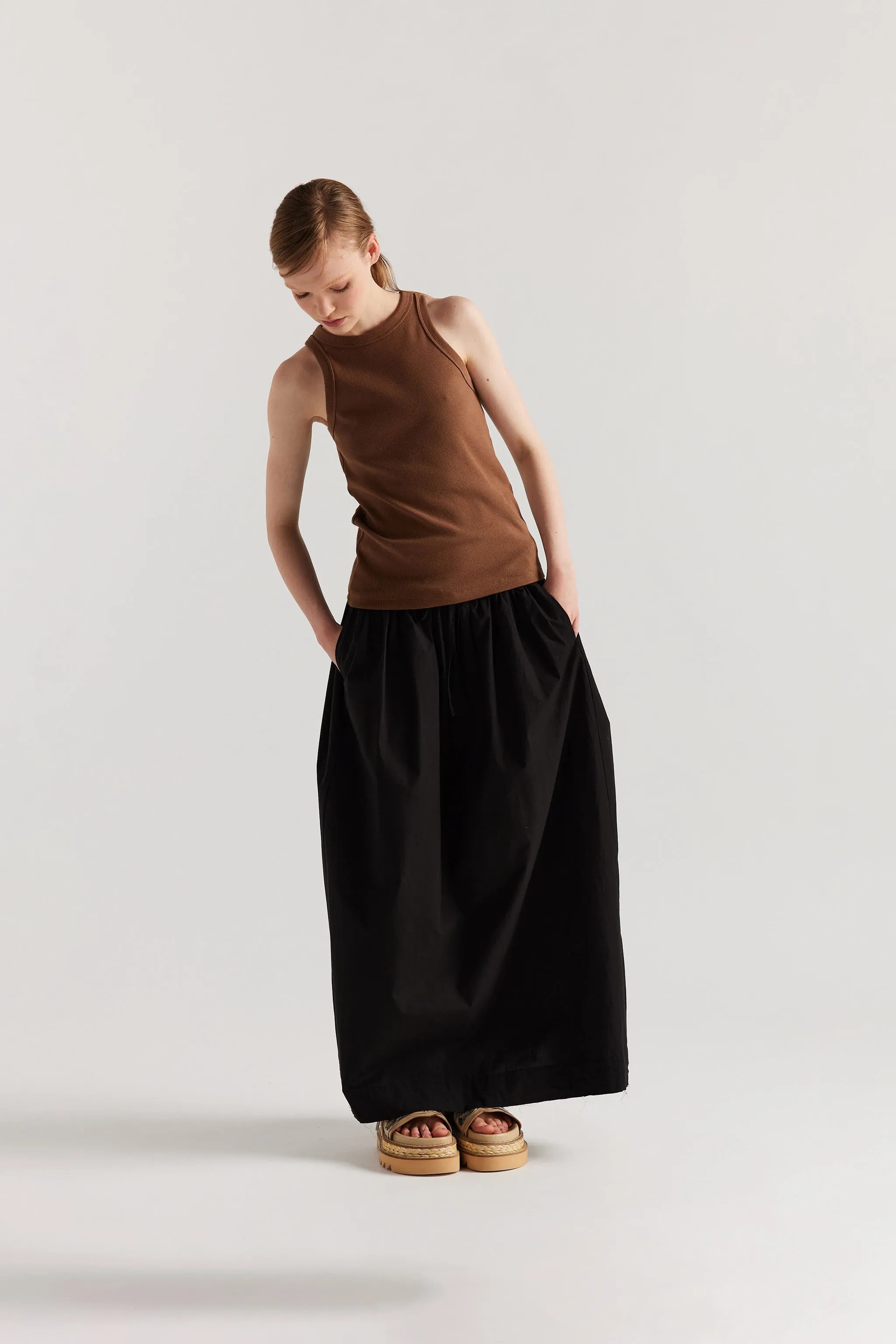 Tempo Gathered Skirt Black sold by Kloke product image thumbnail 3