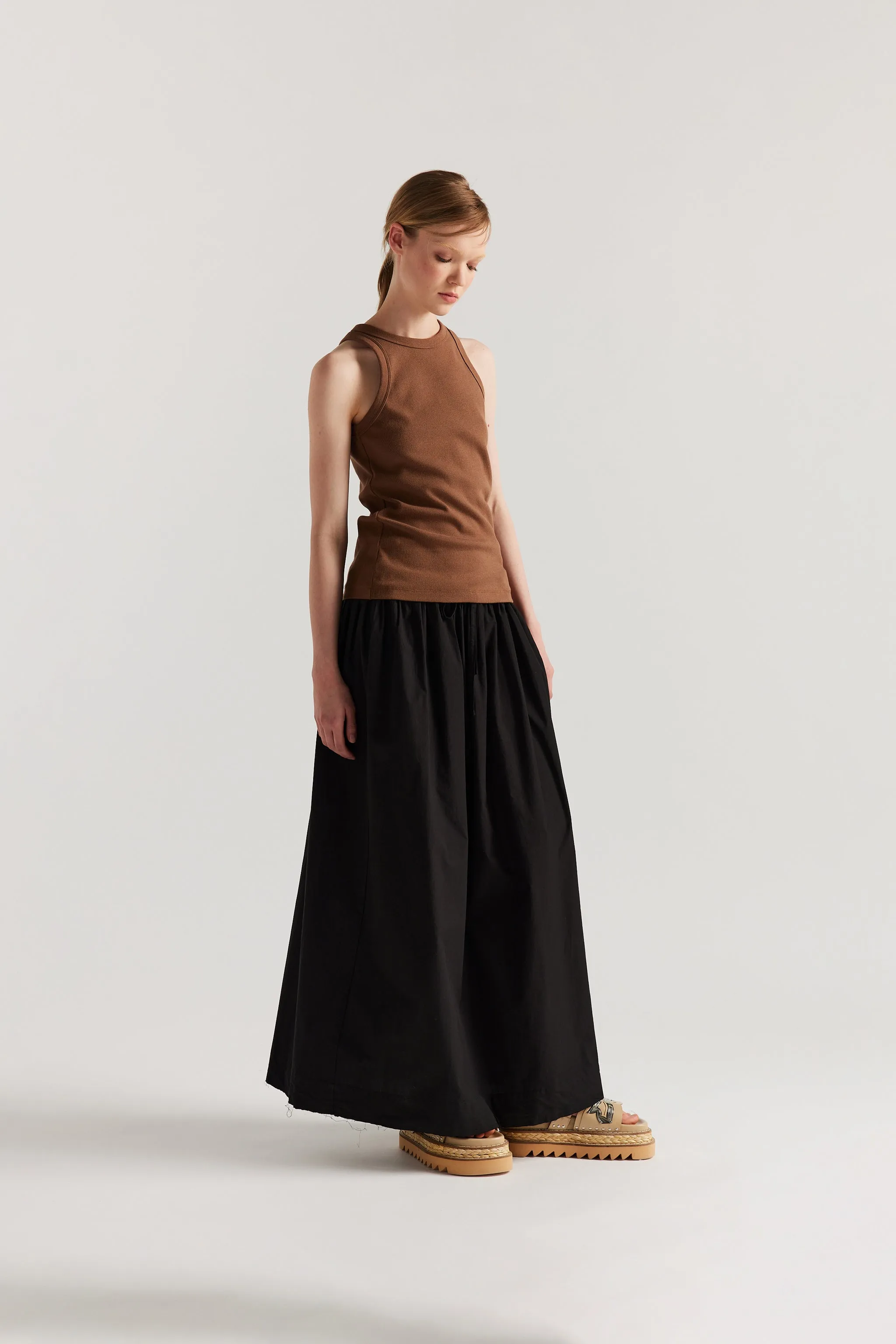 Tempo Gathered Skirt Black sold by Kloke product image thumbnail 5
