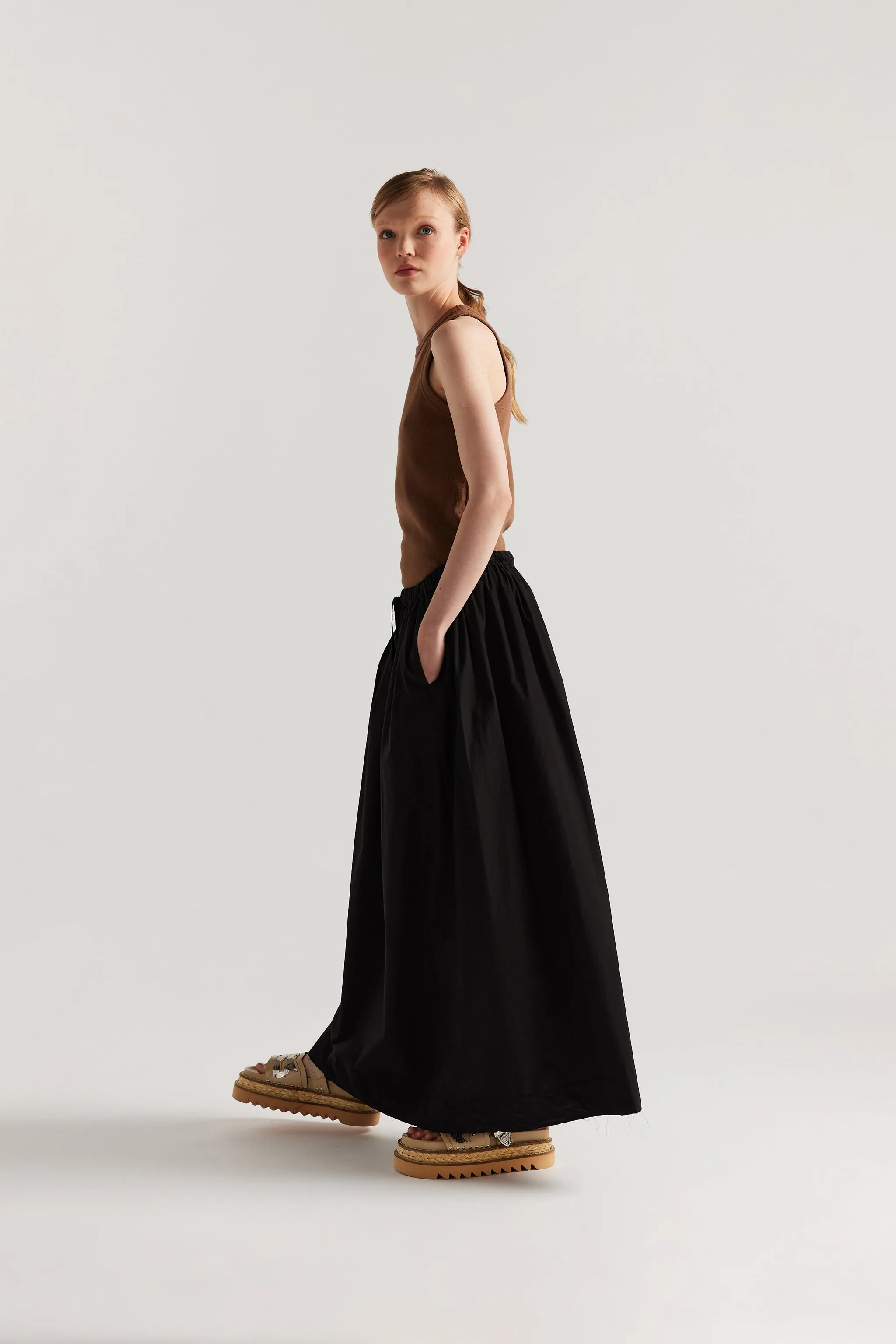 Tempo Gathered Skirt Black sold by Kloke product image thumbnail 2